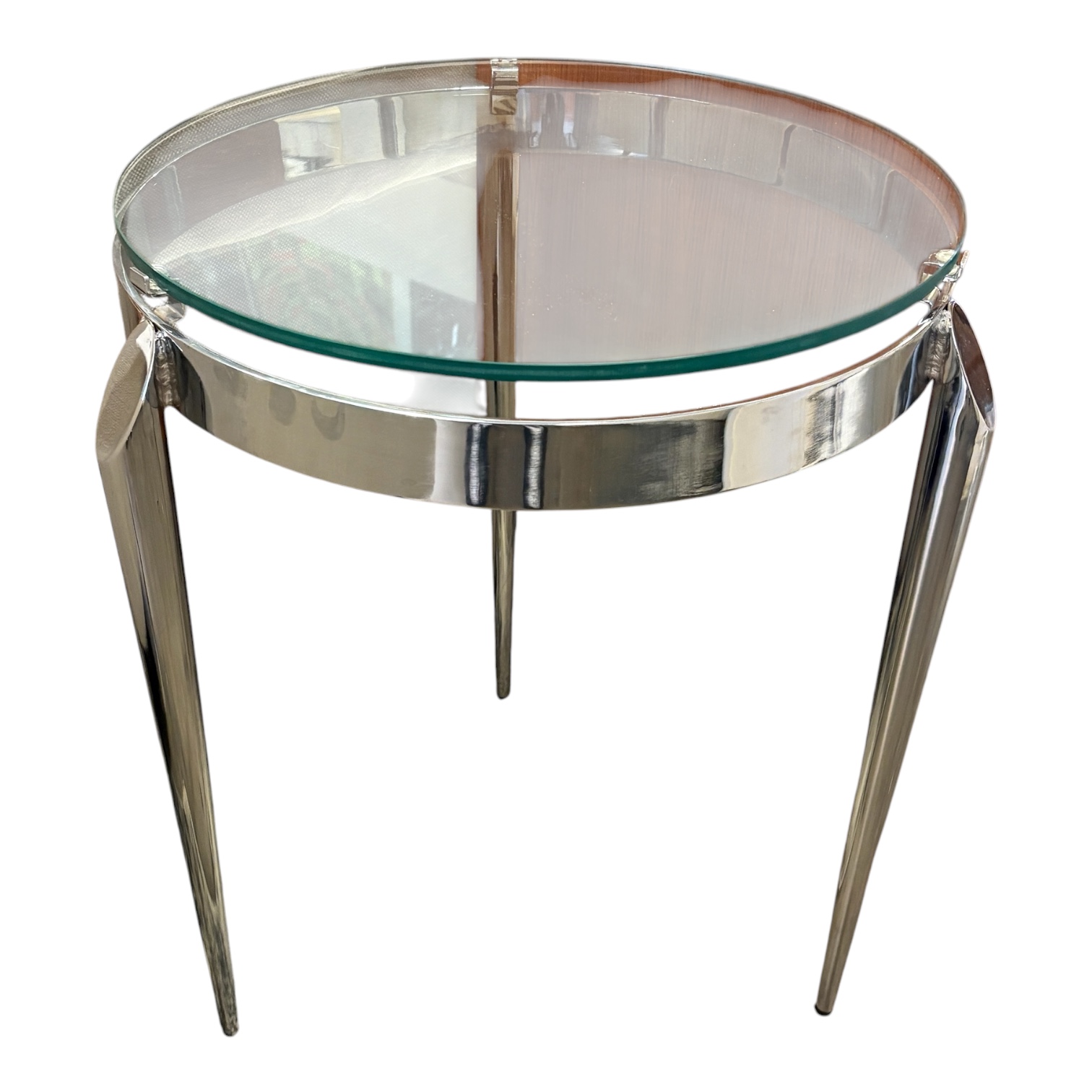 Contemporary Round Side Table - Coast Consignment