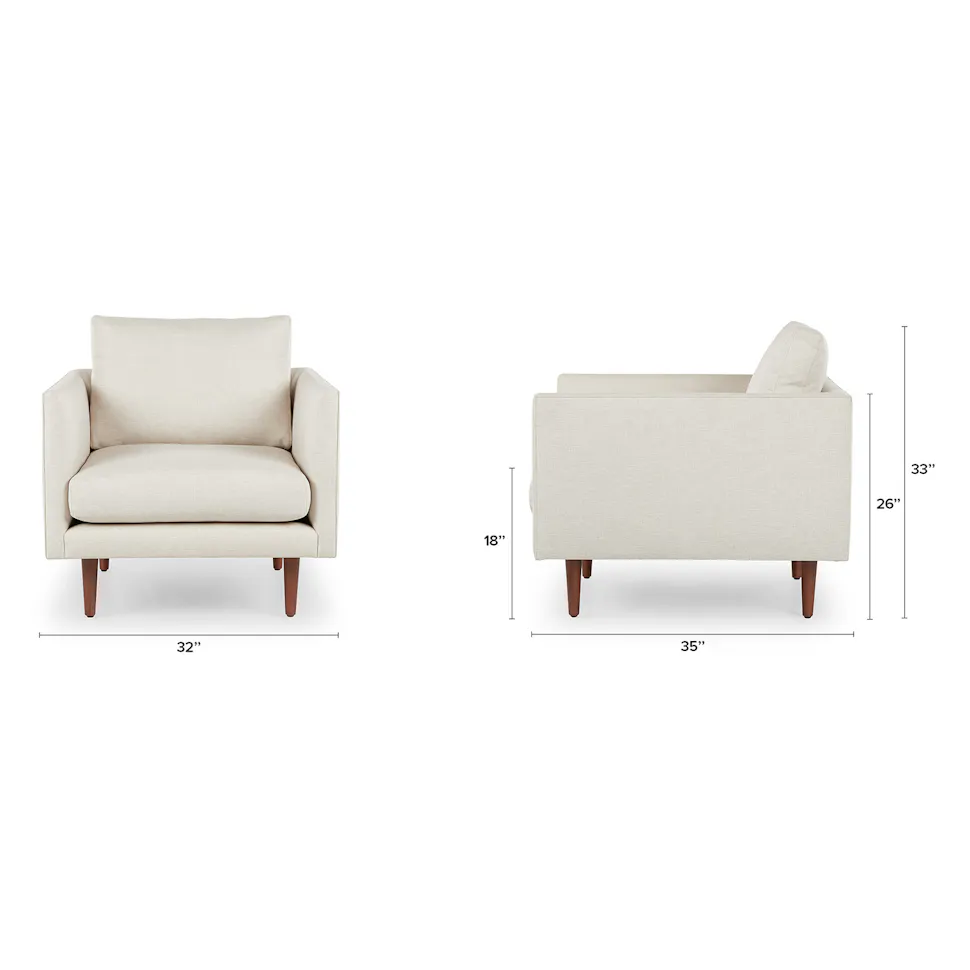 Seasalt Ivory 32" Lounge Chair - Coast Consignment
