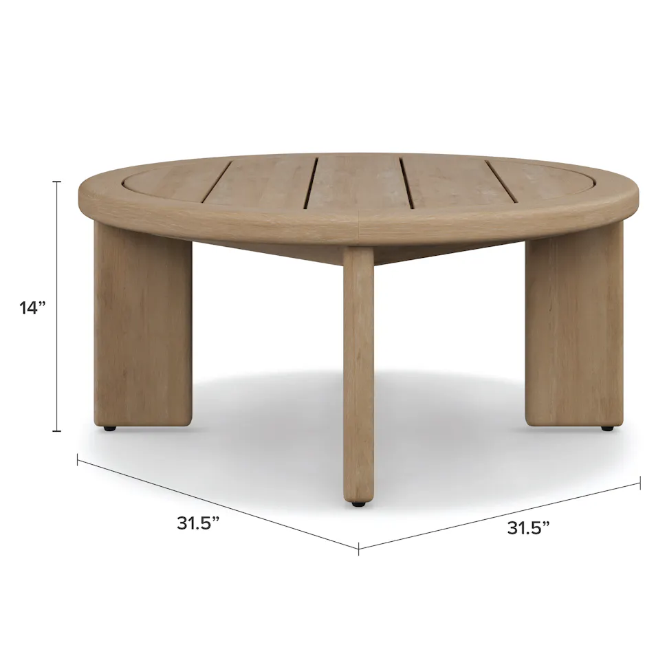 Eucalyptus Outdoor Coffee Table - Coast Consignment