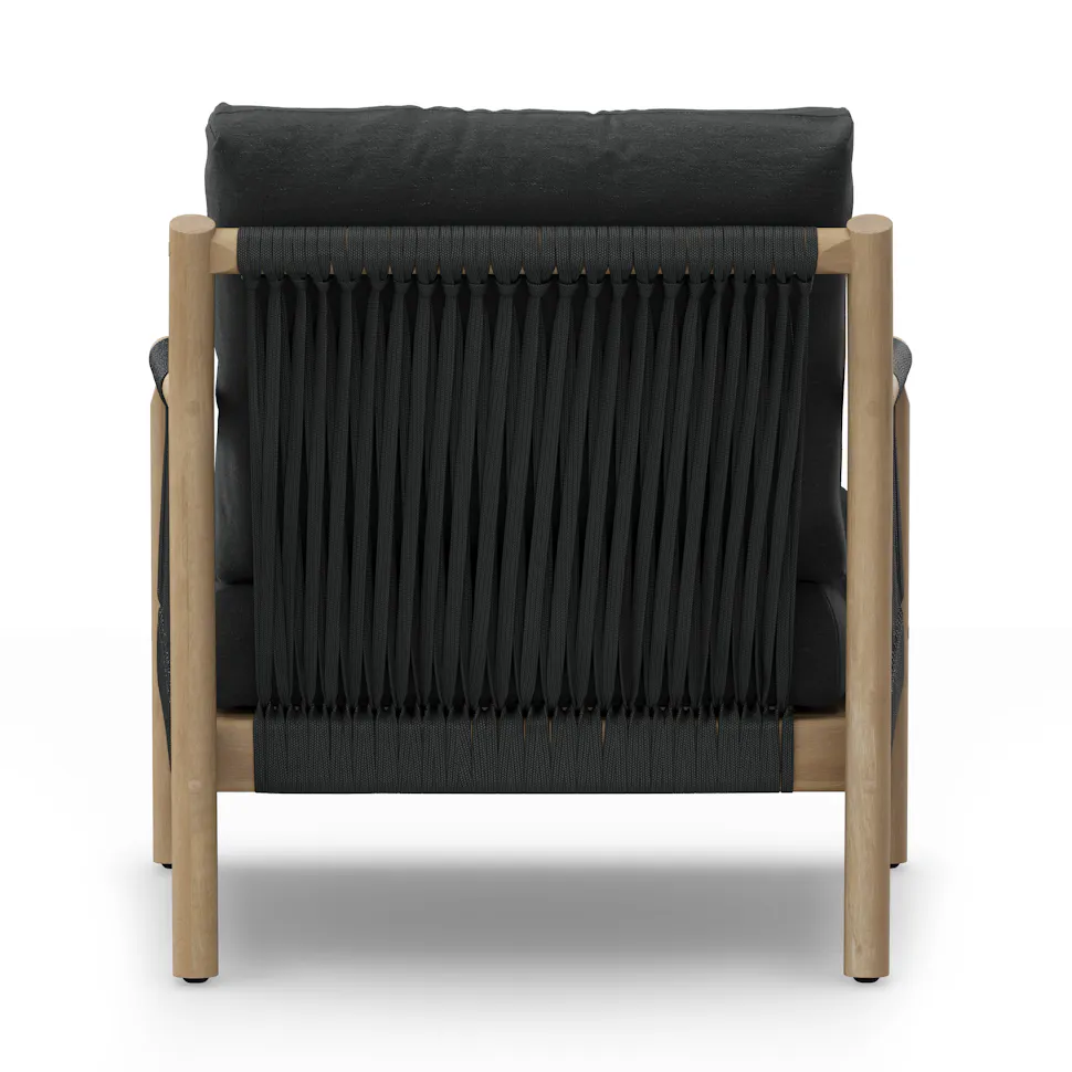 Dravite Black 34.5" Outdoor Lounge Chair - Coast Consignment