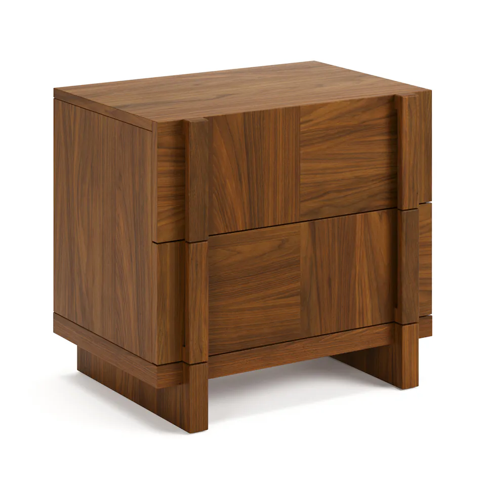 Walnut 2-Drawer Nightstand - Coast Consignment