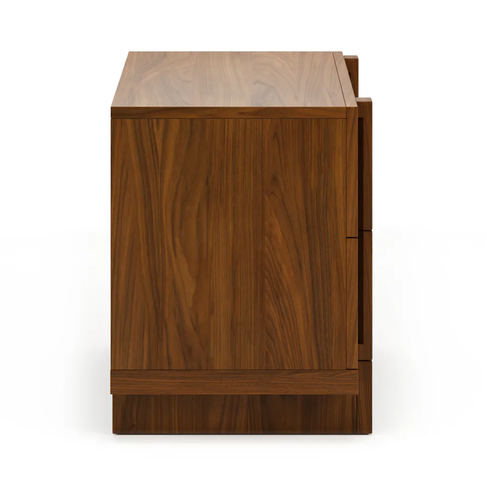 Walnut 2-Drawer Nightstand - Coast Consignment