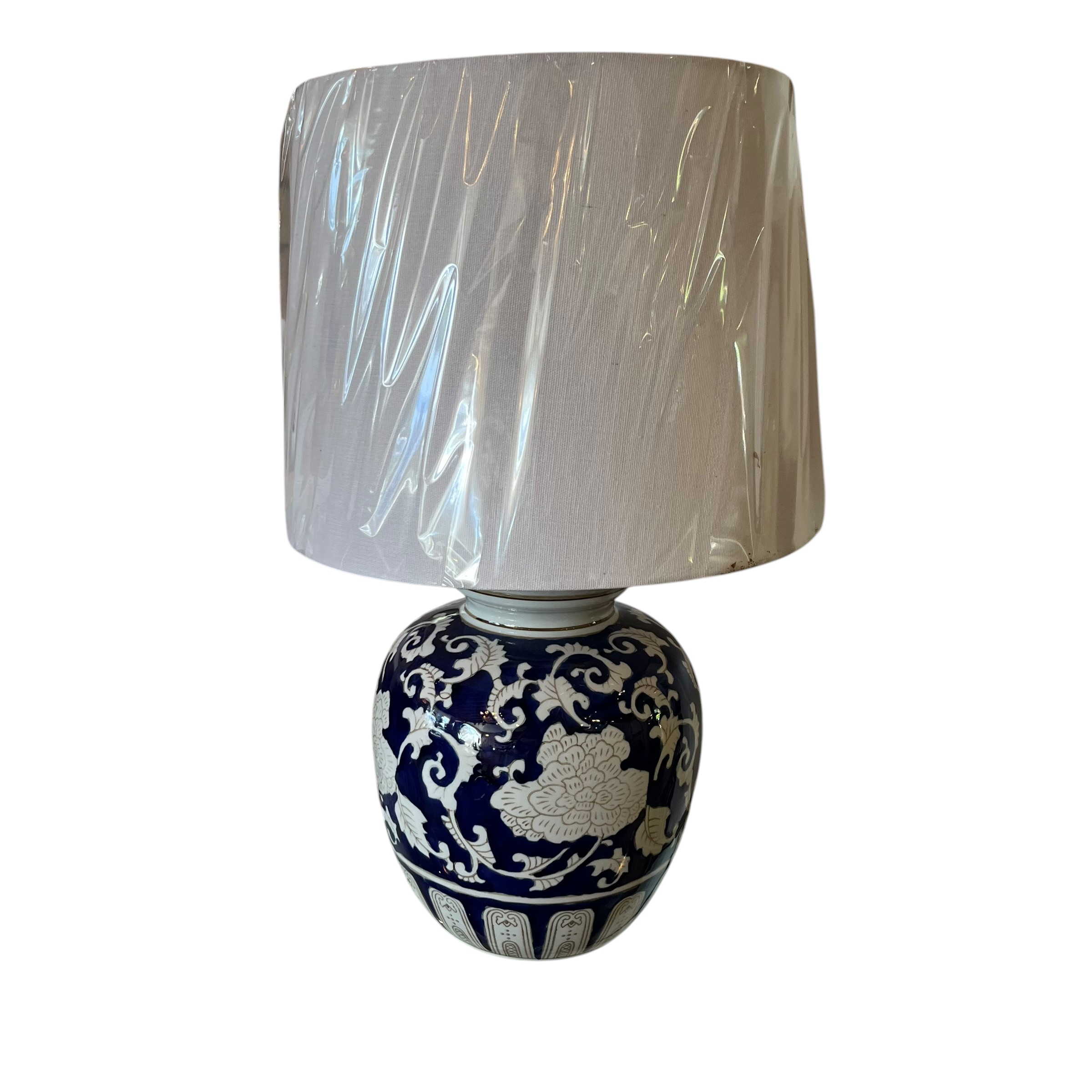 Blue &amp; White Ceramic Lamp - Coast Consignment - image 1