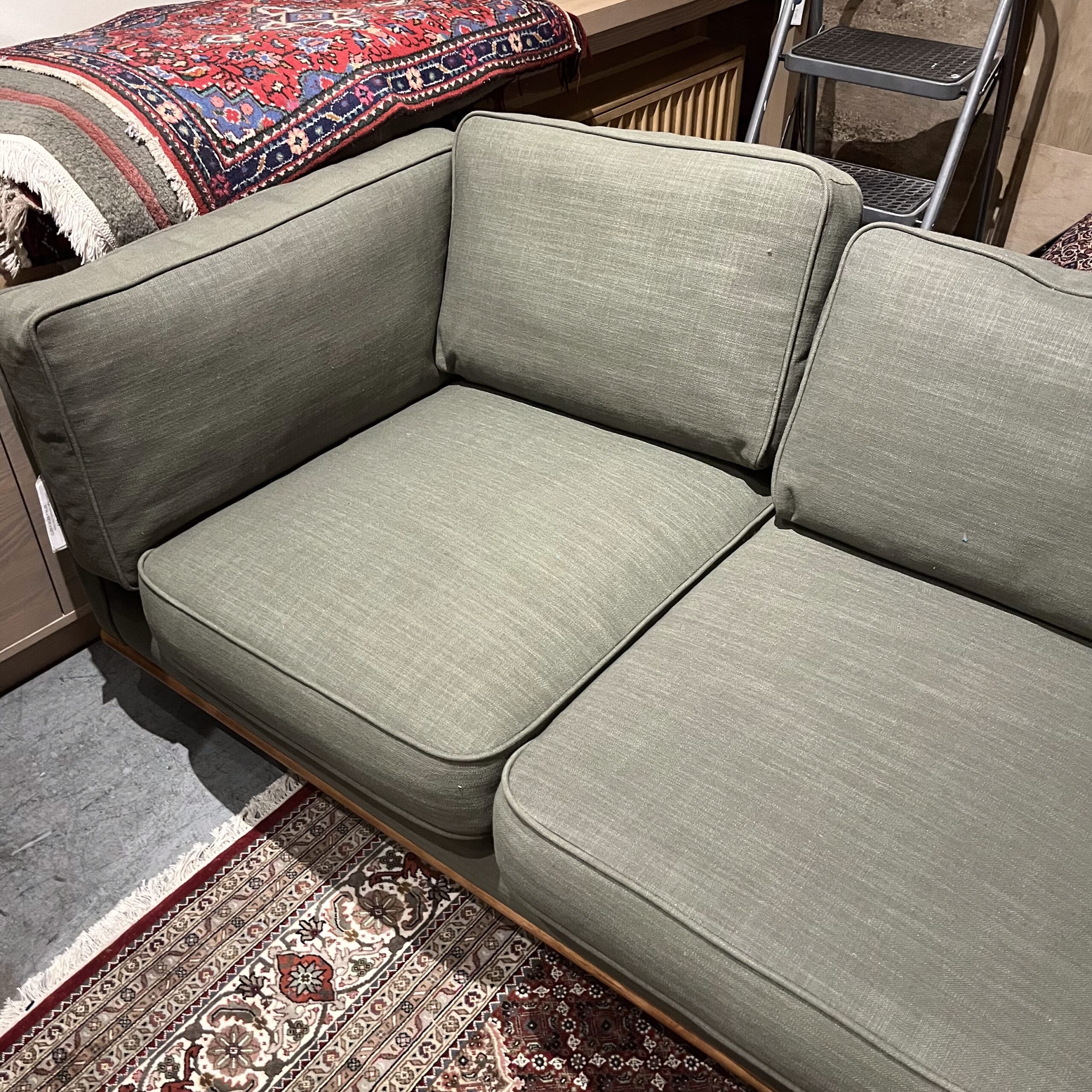 Olio Green 93" Right Sectional - Coast Consignment