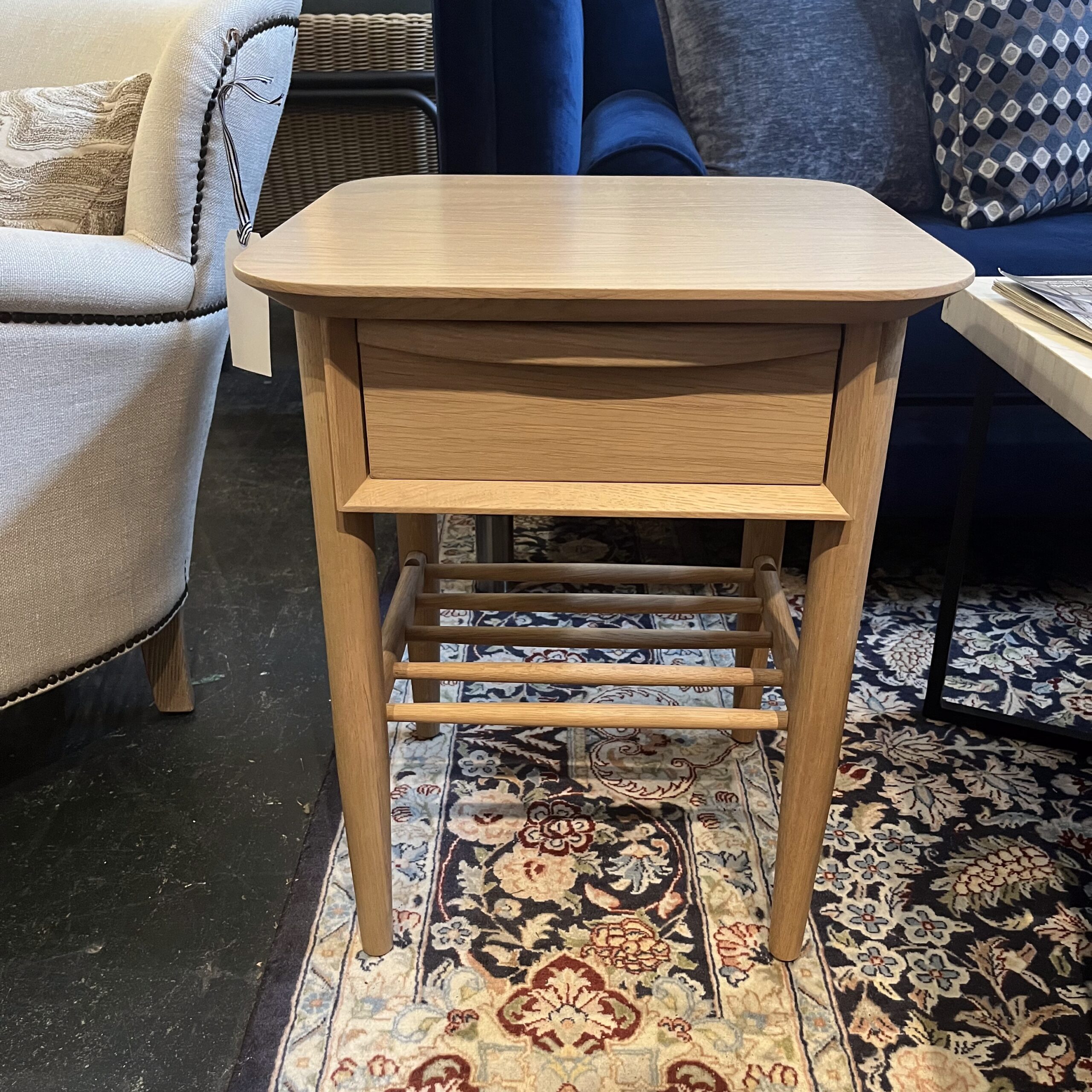 White Oak Storage Side Table - Coast Consignment