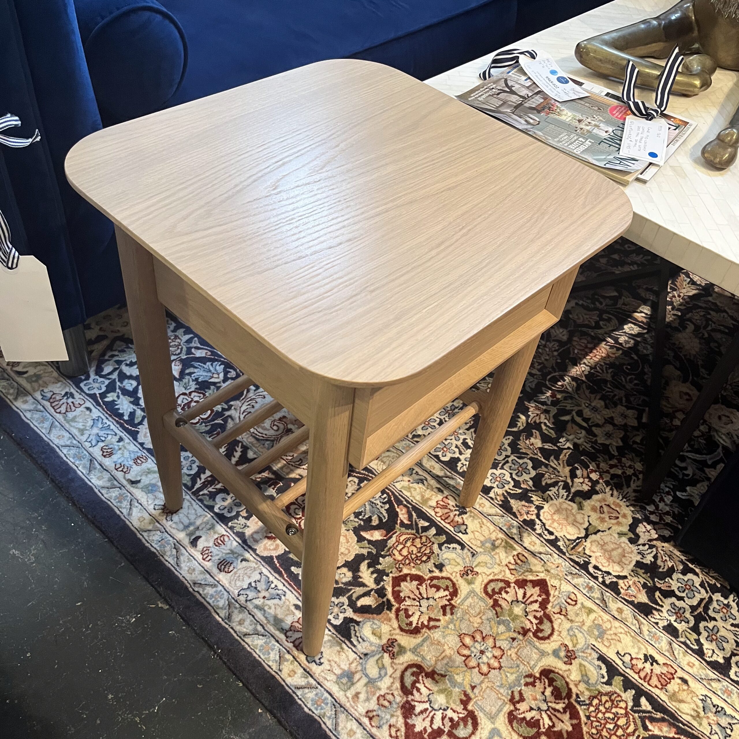 White Oak Storage Side Table - Coast Consignment