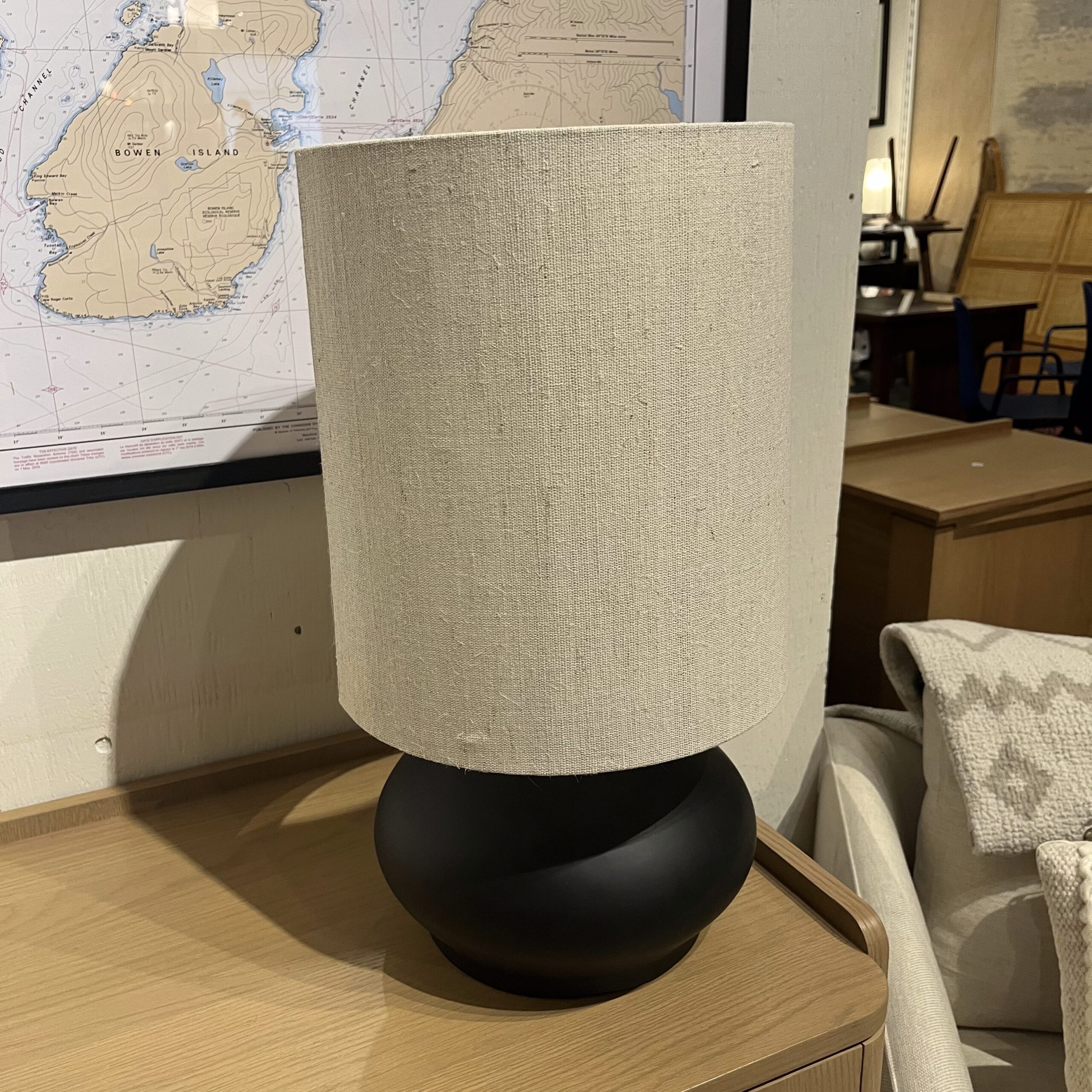 Black Table Lamp - Coast Consignment