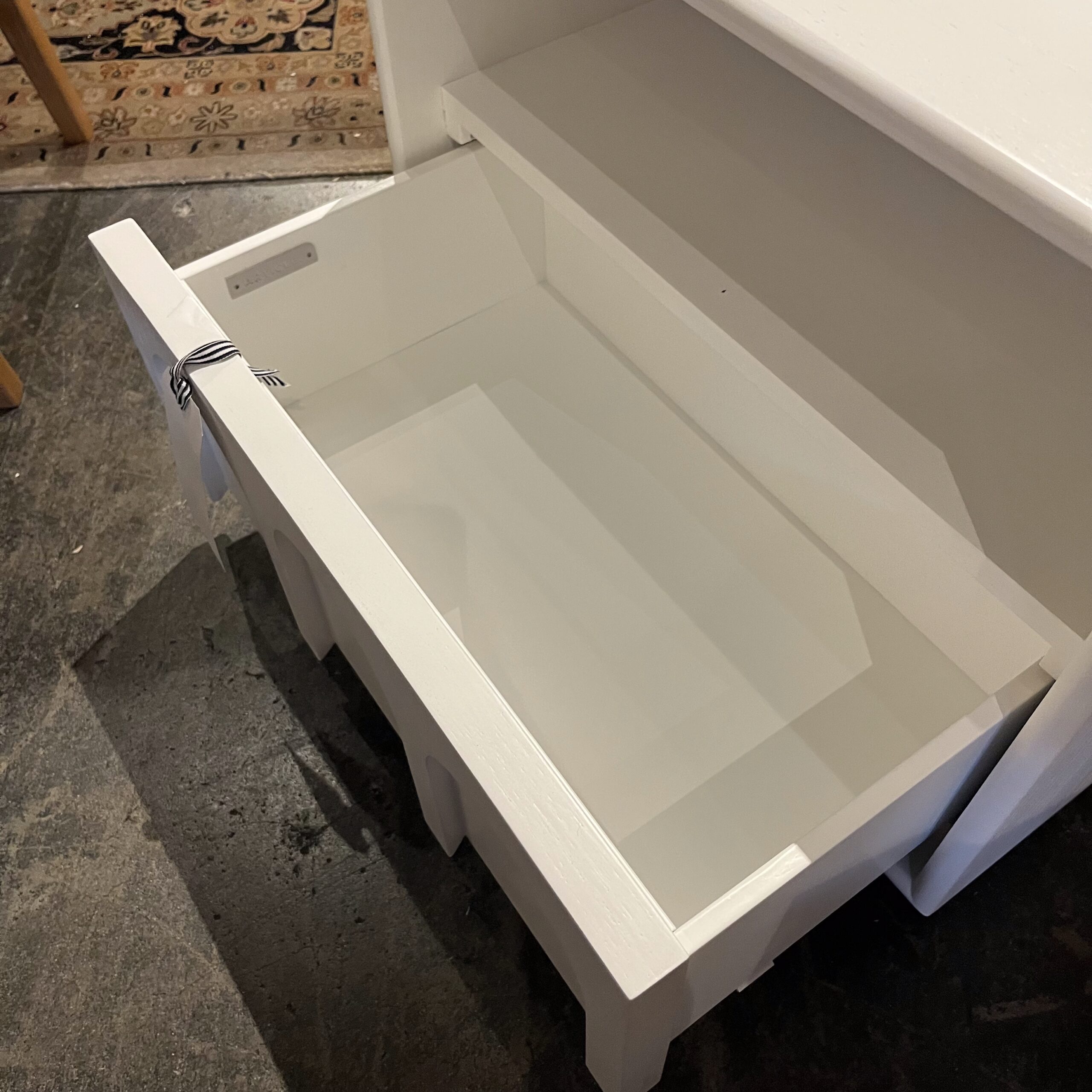White 1-Drawer Nightstand - Coast Consignment
