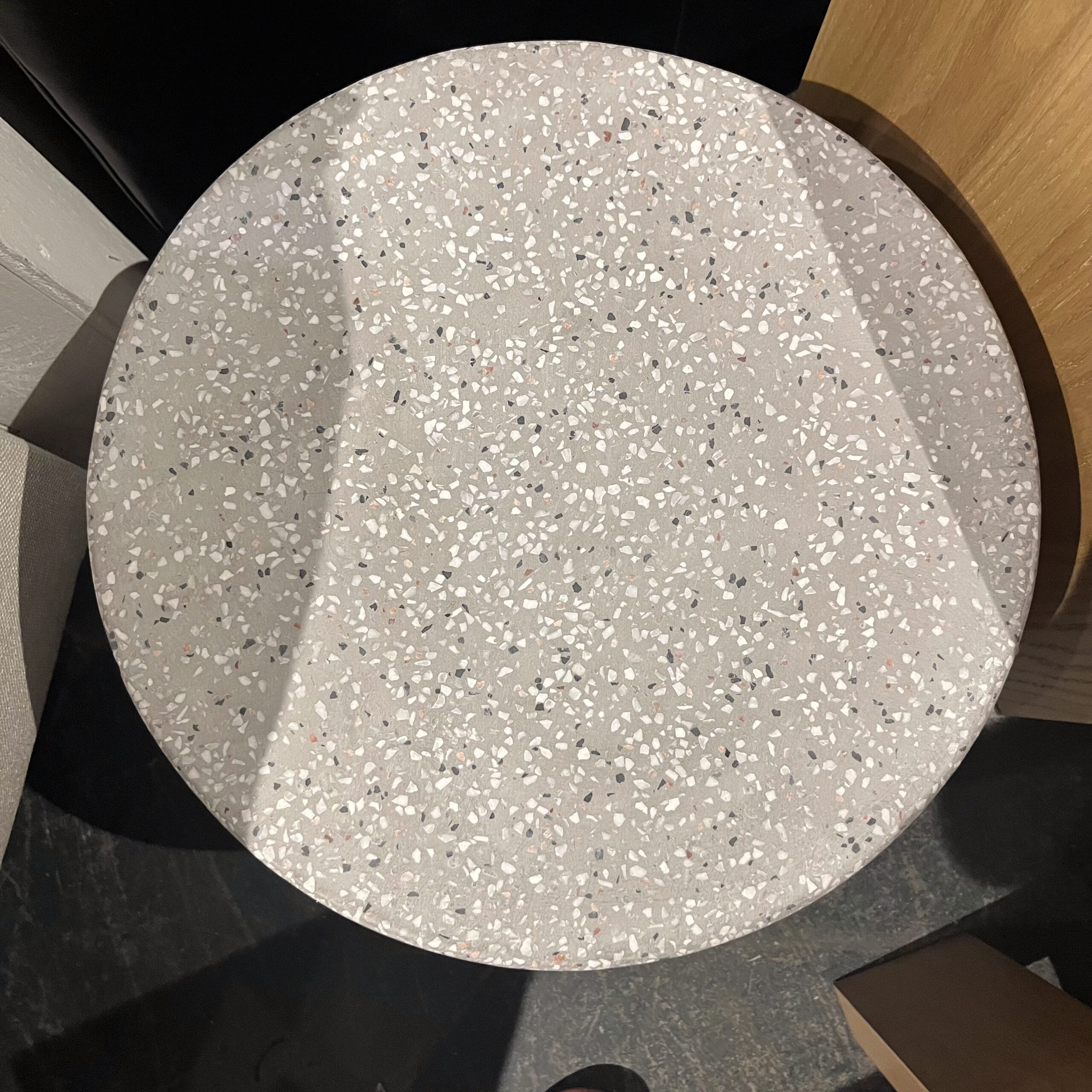 Grey Terrazzo Stool/Table - Coast Consignment
