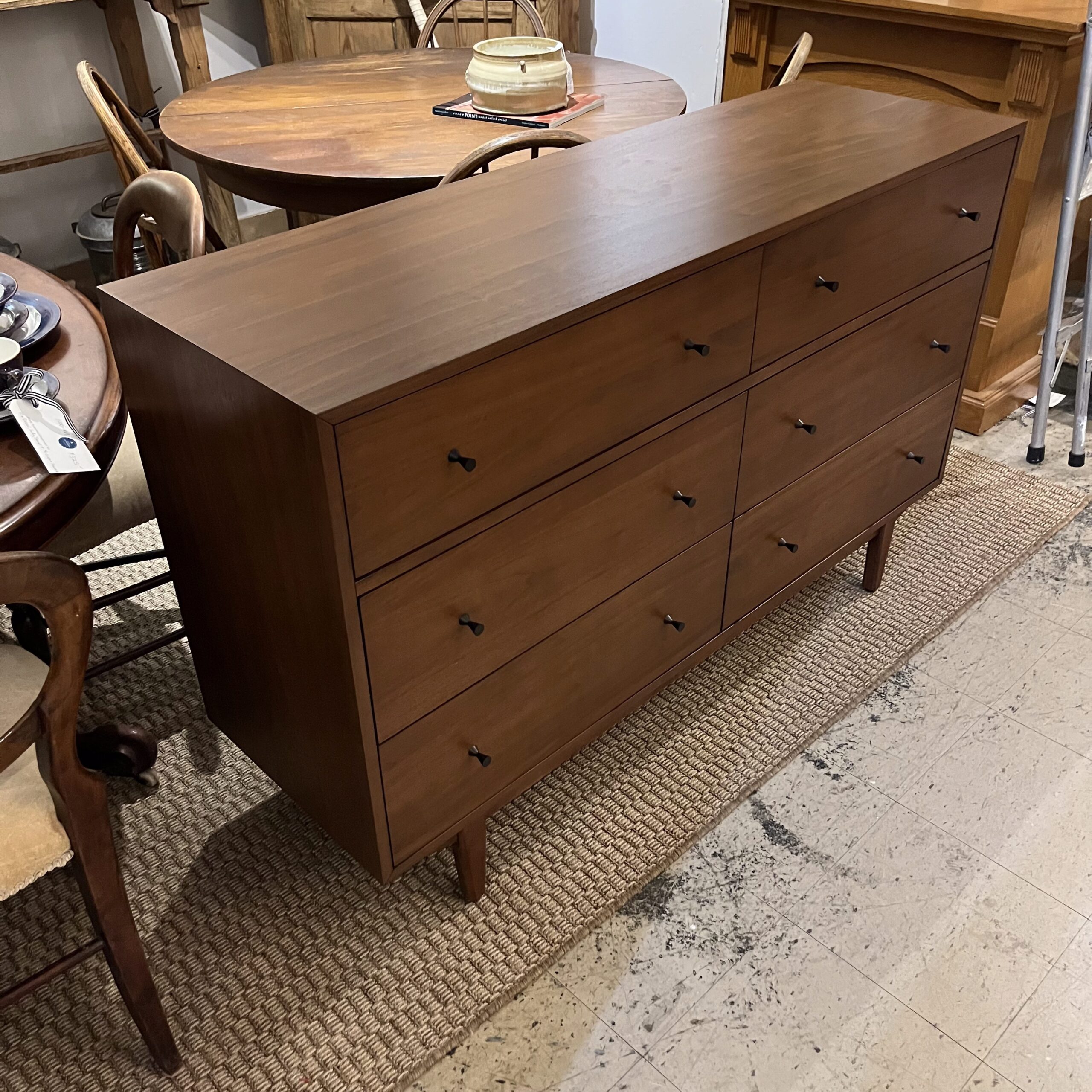Walnut 6-Drawer Double Dresser - Coast Consignment