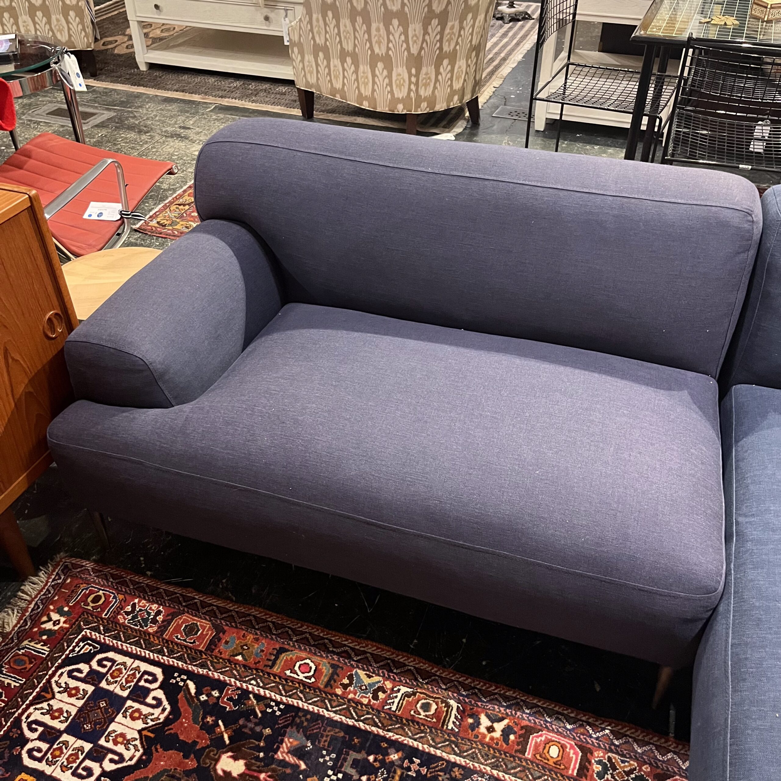 Aurora Blue Sectional - Coast Consignment