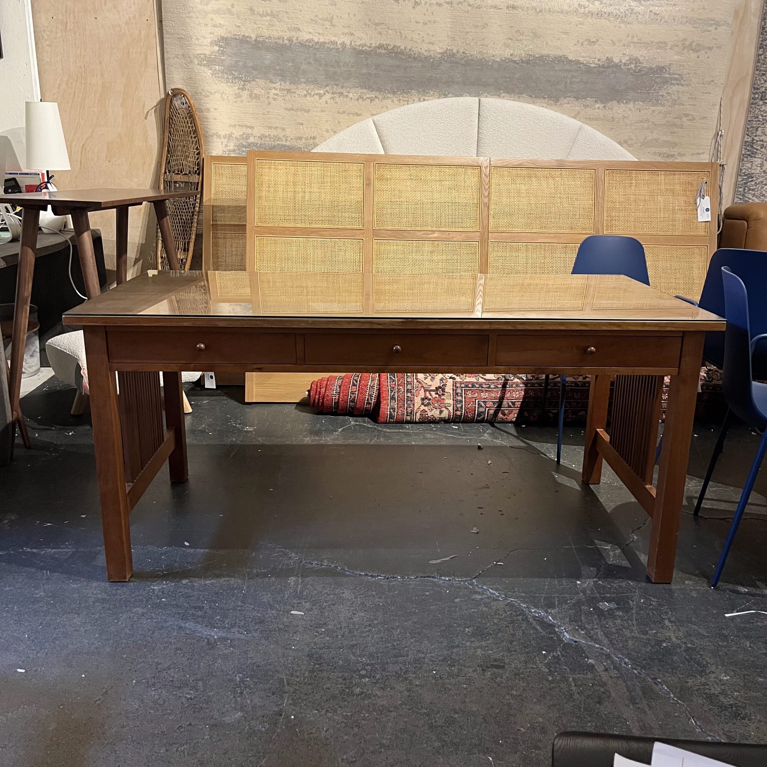 Stickley Spindle 'Computer Work Table' in Cherry - Coast Consignment