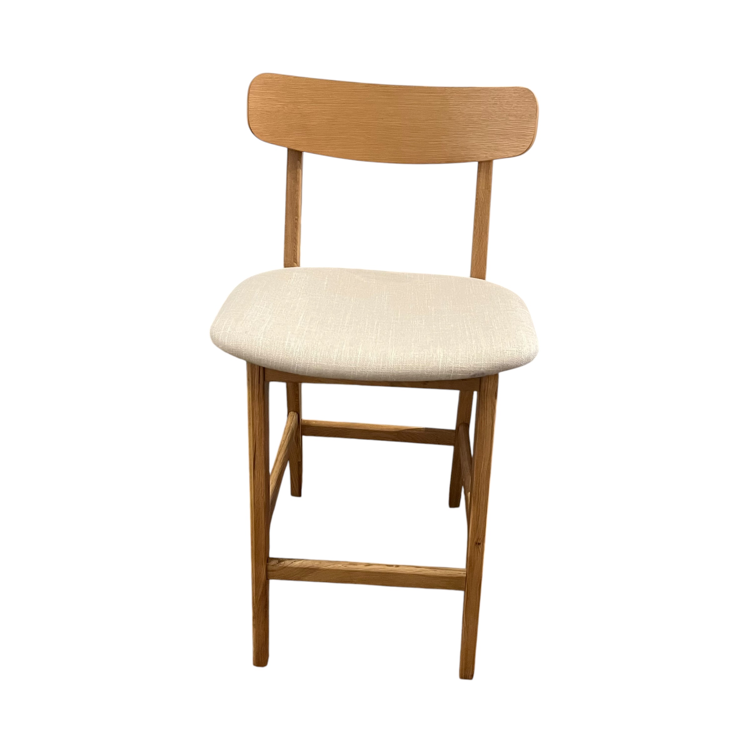 Welsh Taupe Oak Counter Stool - Coast Consignment - image 1