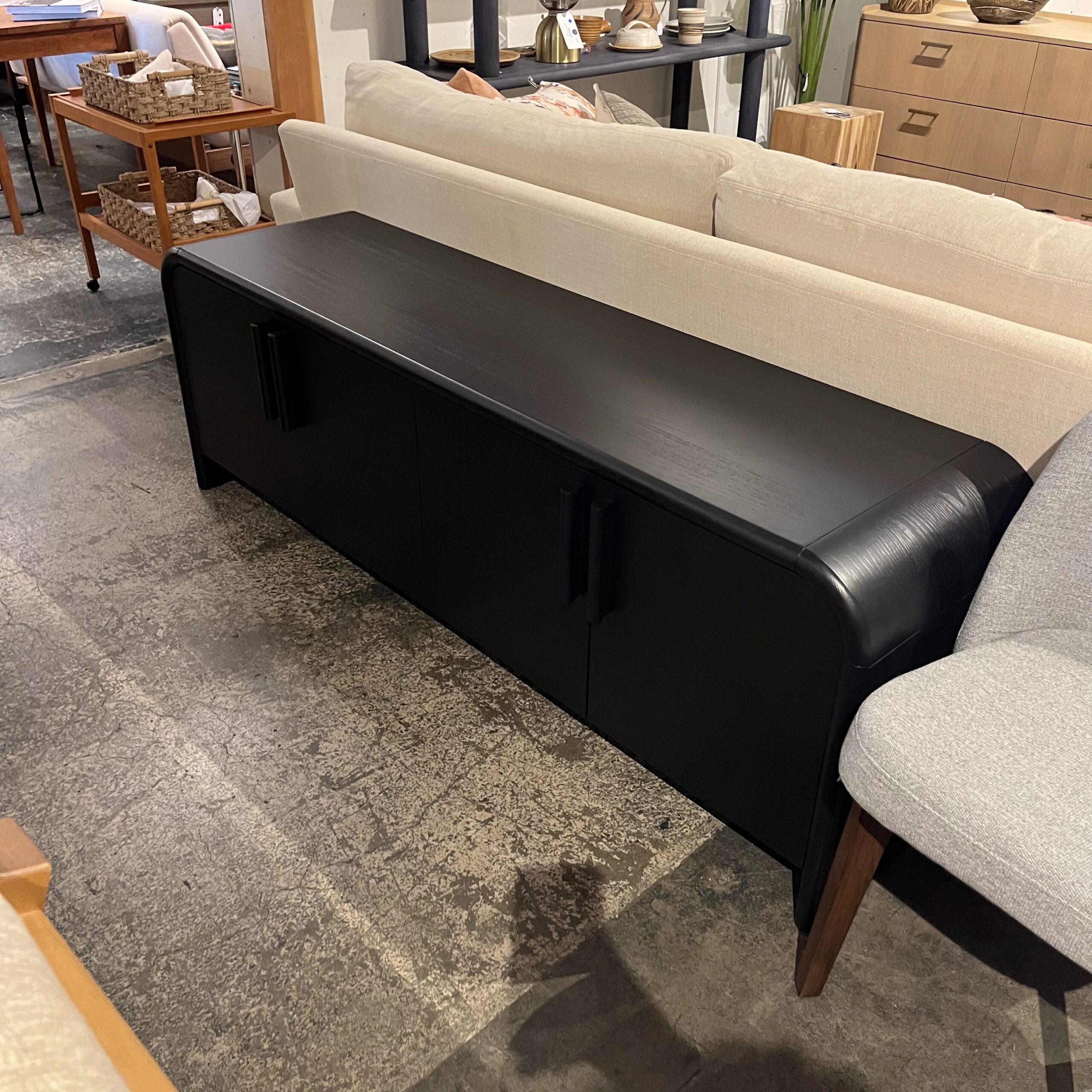 Black Ash 140" Media Unit - Coast Consignment