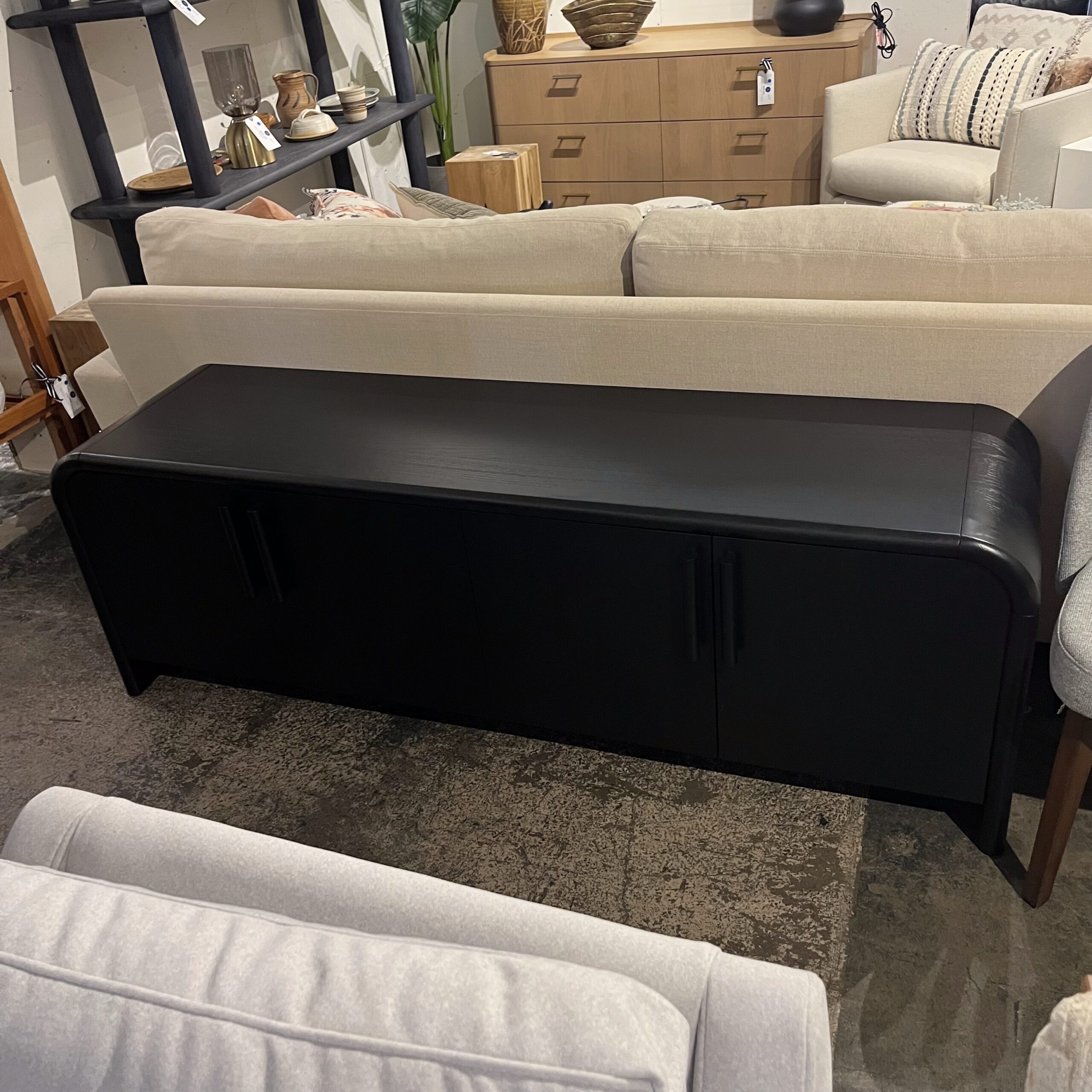Black Ash 140" Media Unit - Coast Consignment