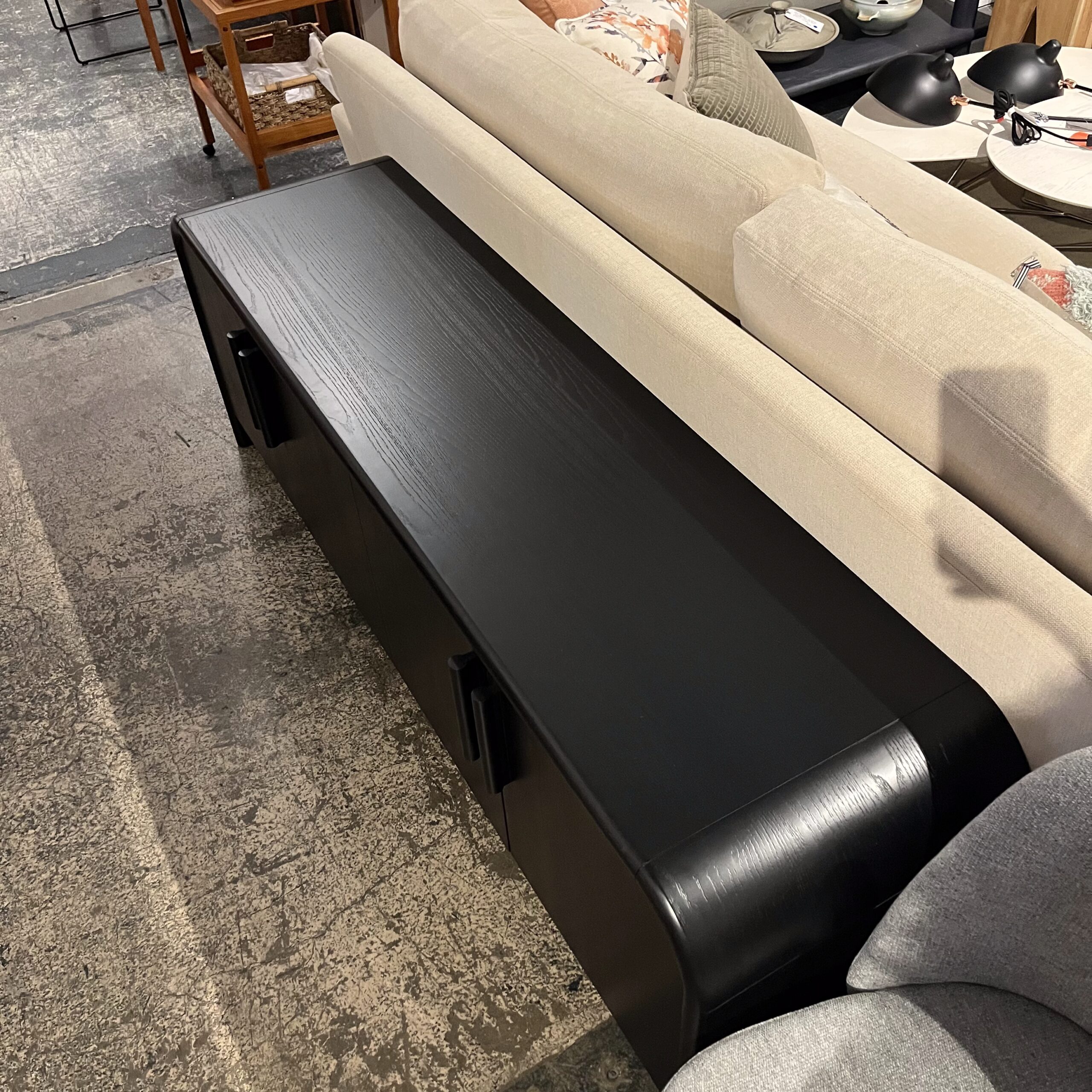 Black Ash 140" Media Unit - Coast Consignment