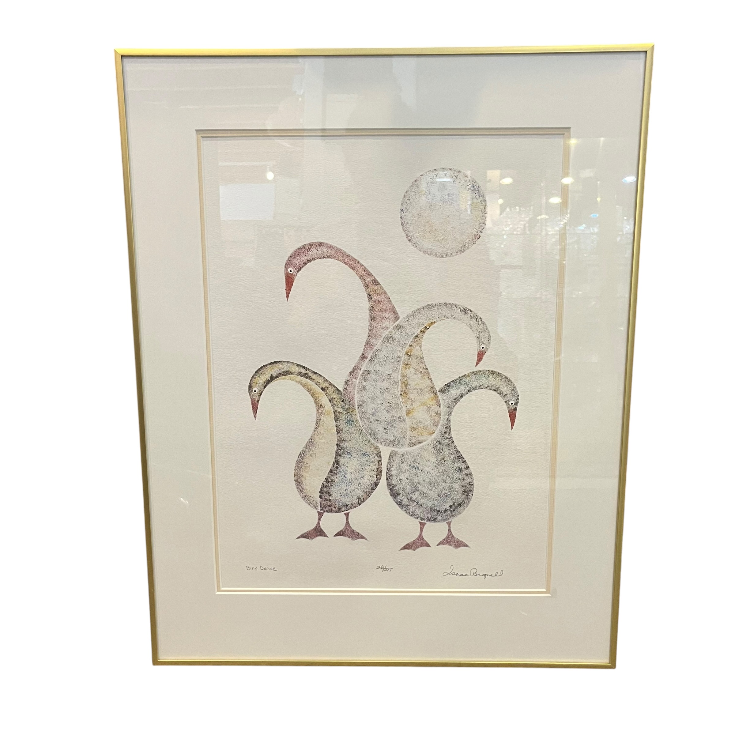 Isaac Bignell (1958-1995) "Bird Dance" Silkscreen Print - Coast Consignment