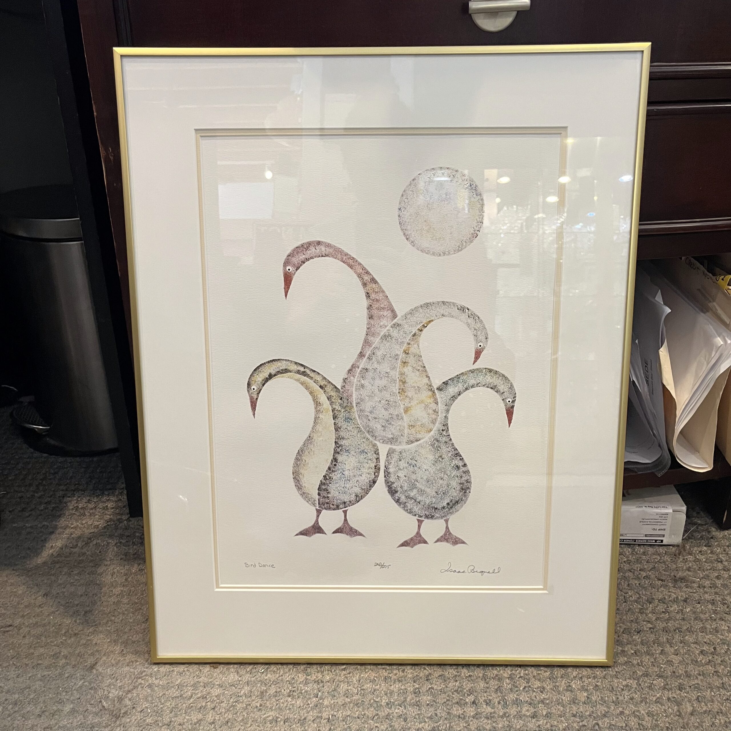 Isaac Bignell (1958-1995) "Bird Dance" Silkscreen Print - Coast Consignment