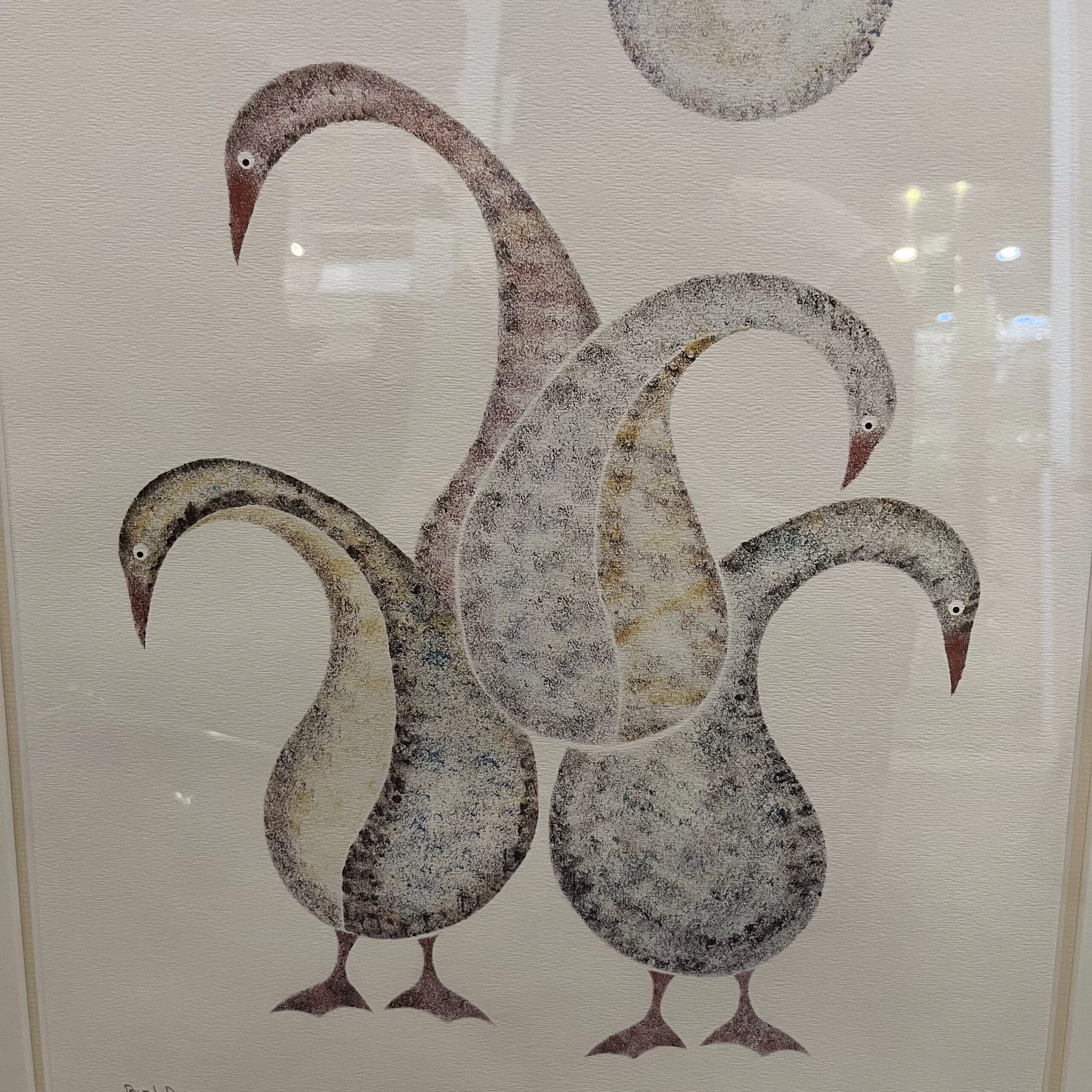 Isaac Bignell (1958-1995) "Bird Dance" Silkscreen Print - Coast Consignment