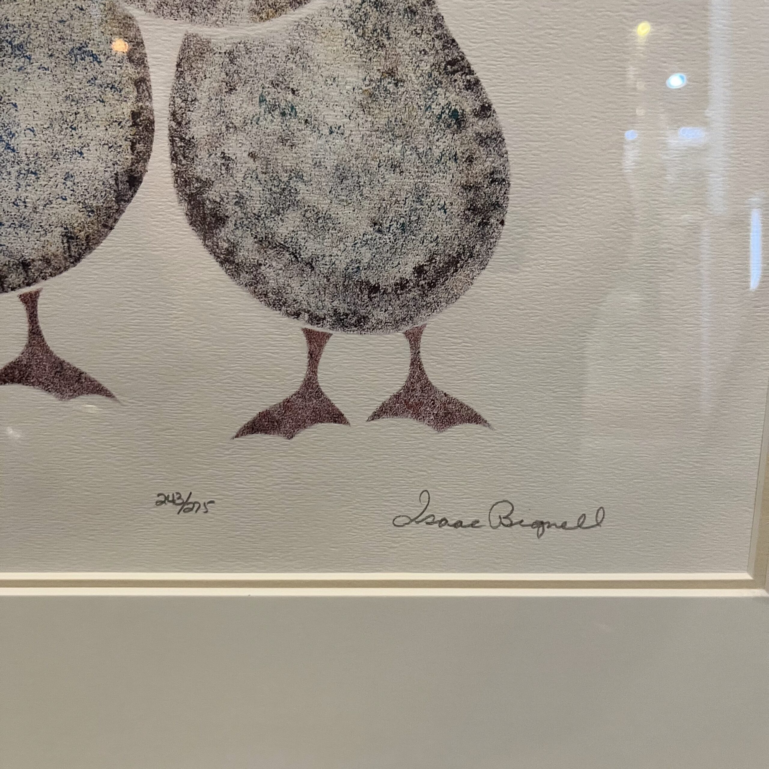 Isaac Bignell (1958-1995) "Bird Dance" Silkscreen Print - Coast Consignment