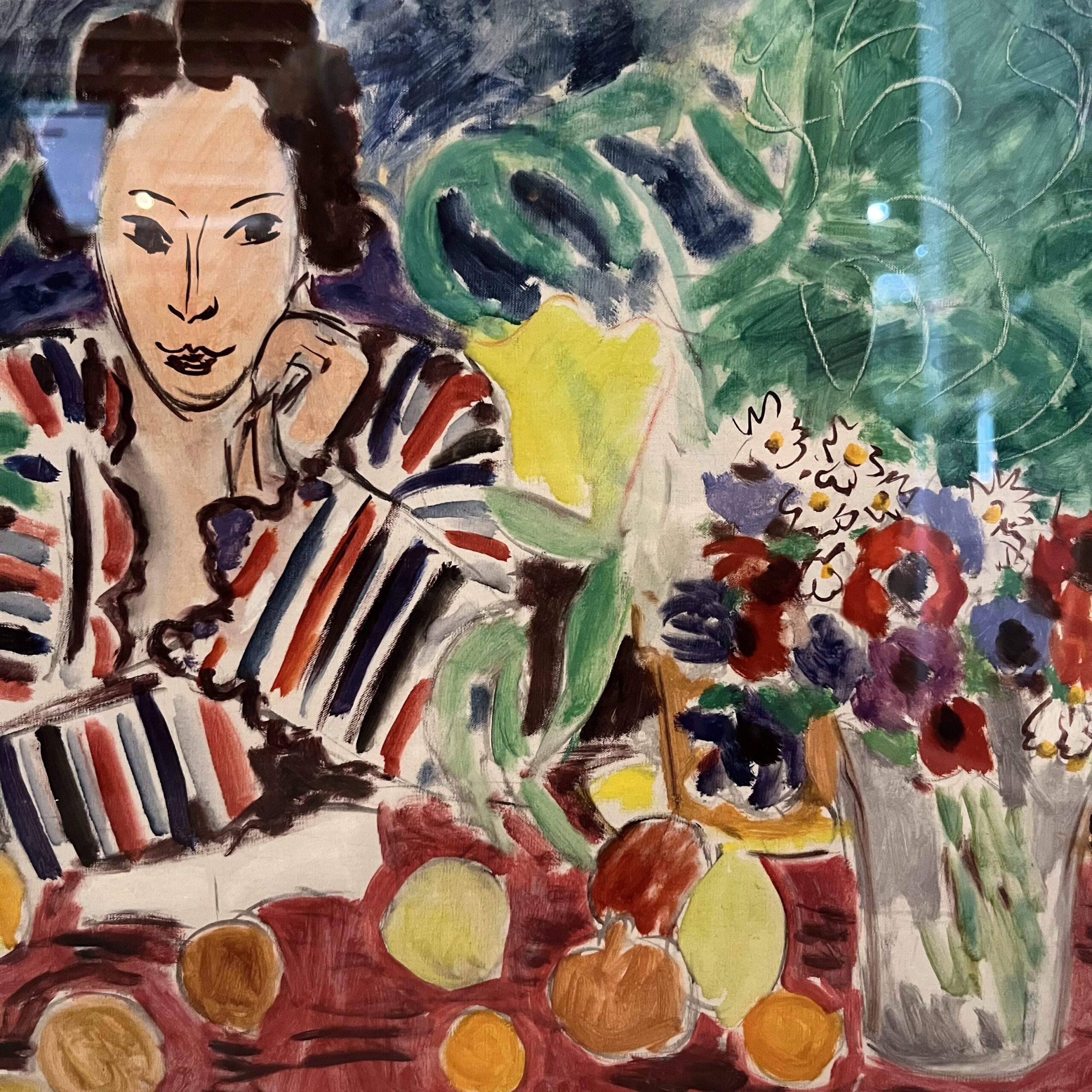 Henri Matisse (1869-1954) "Striped Robe, Fruit, and Anemones" Print - Coast Consignment
