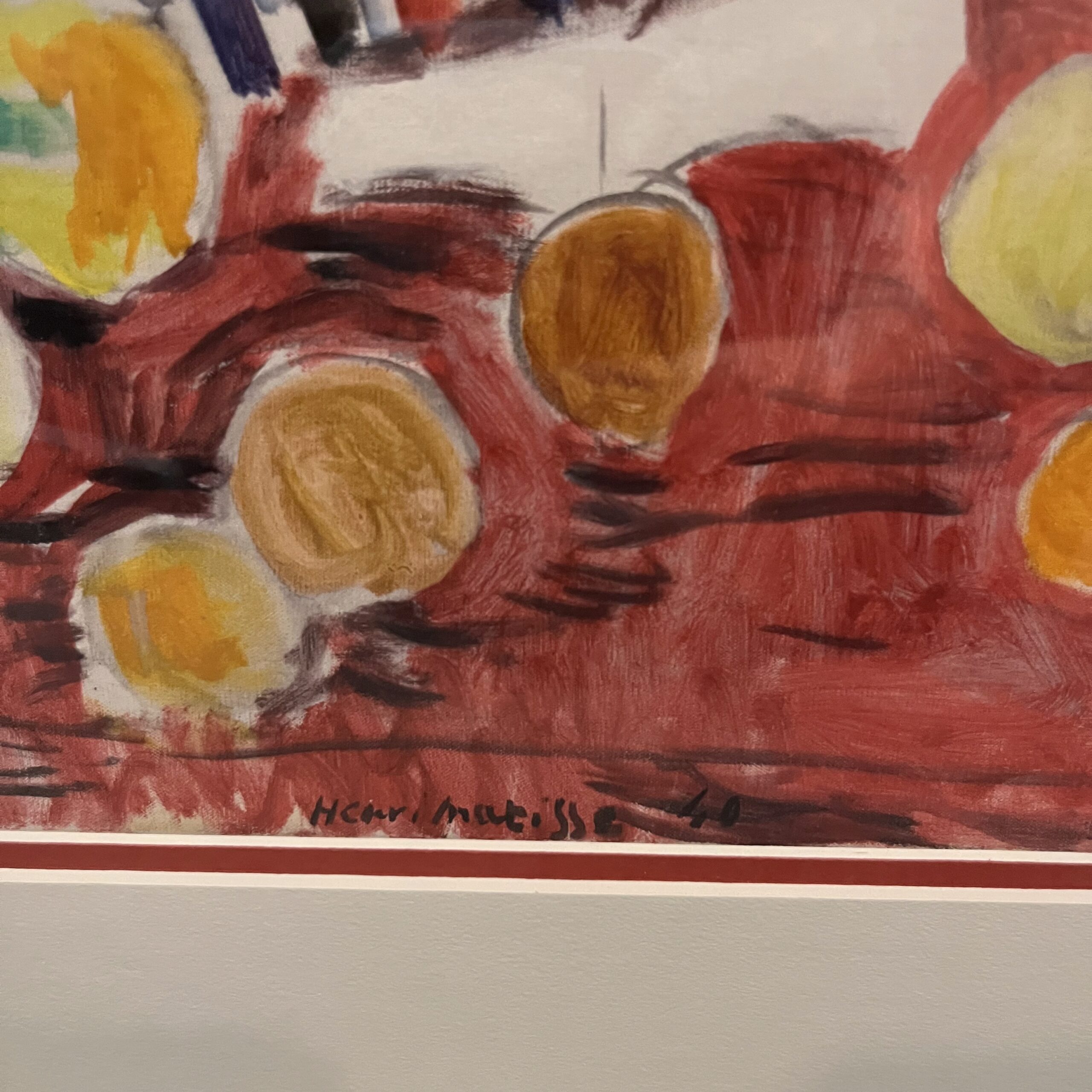 Henri Matisse (1869-1954) "Striped Robe, Fruit, and Anemones" Print - Coast Consignment