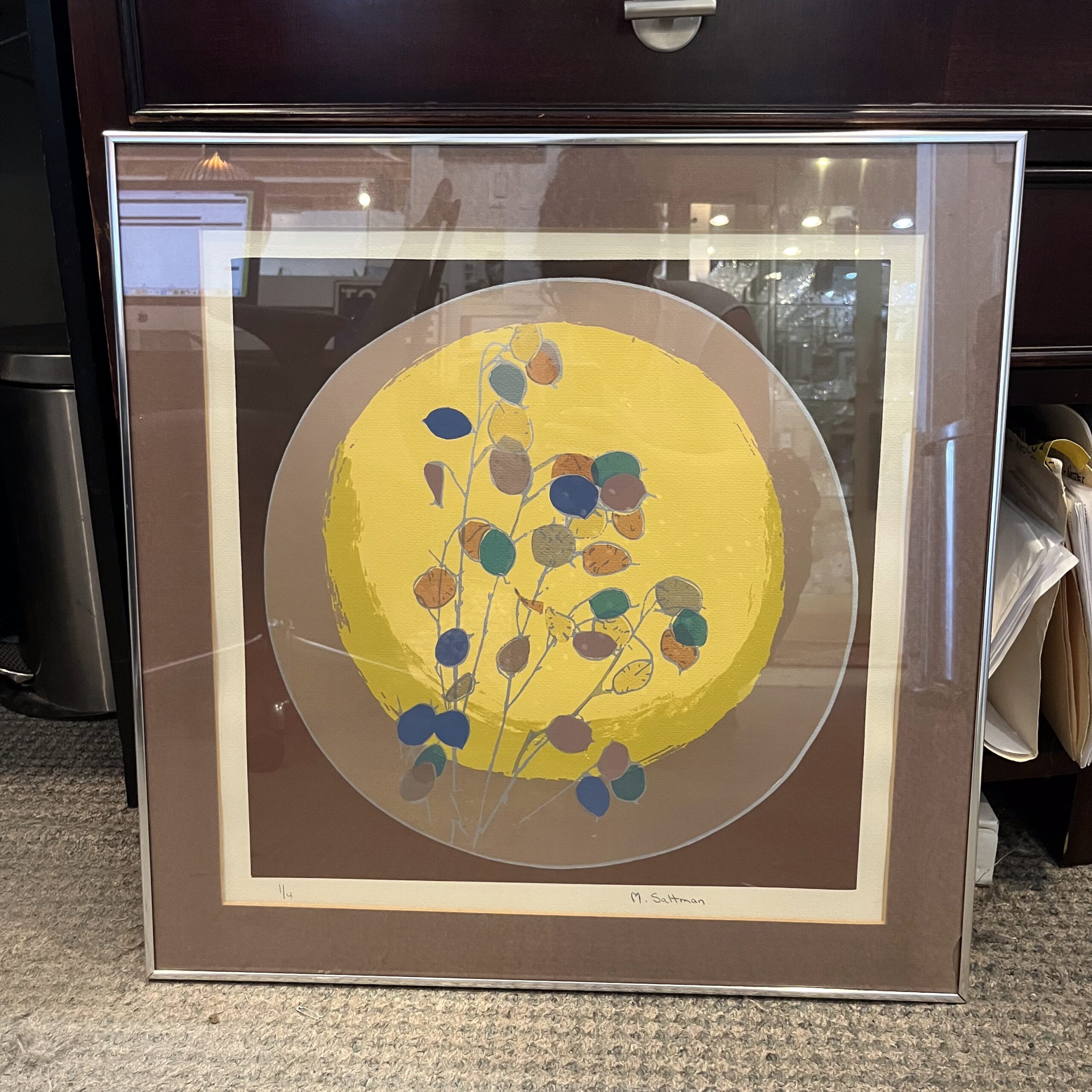 Hand Signed Print by M. Saltman - Coast Consignment
