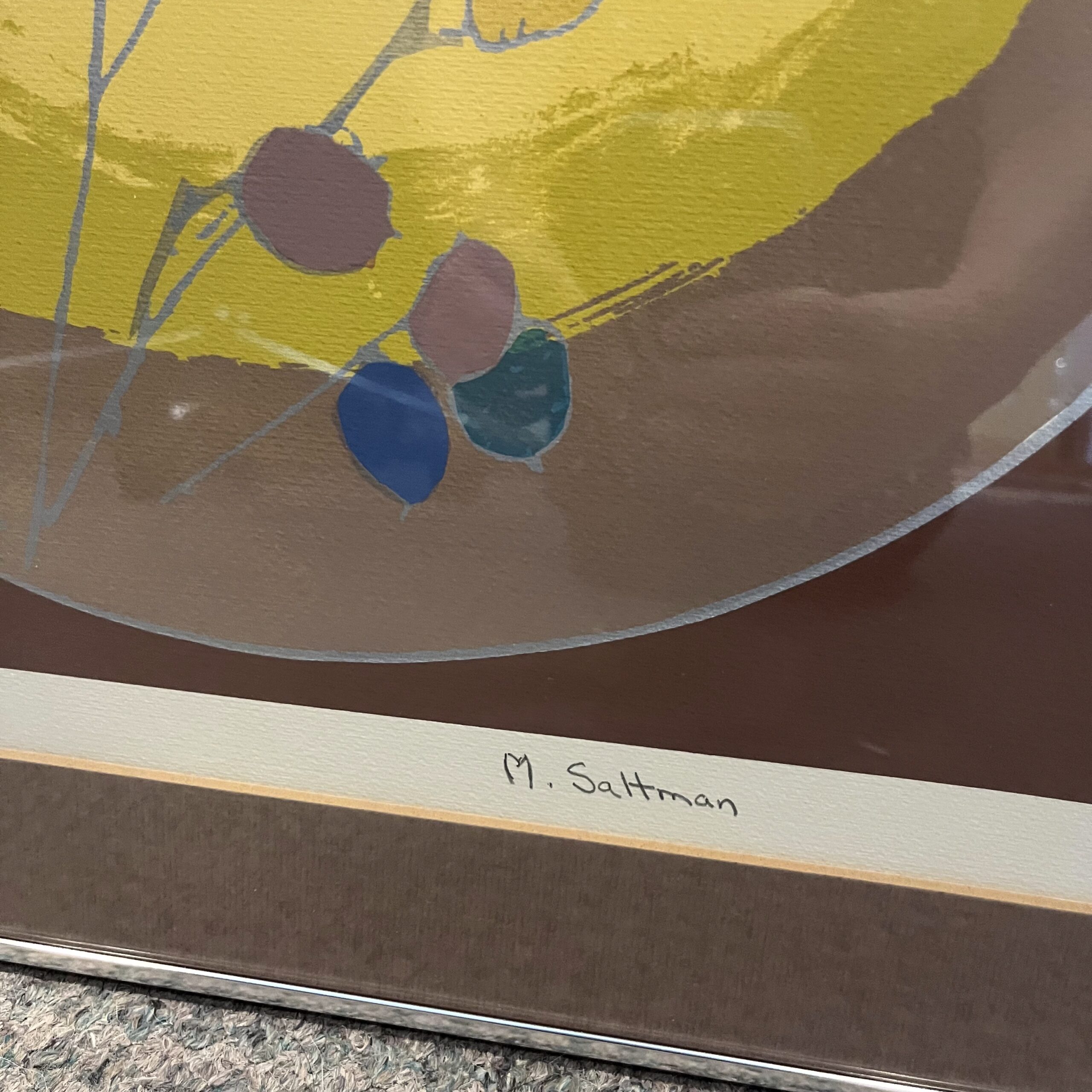 Hand Signed Print by M. Saltman - Coast Consignment