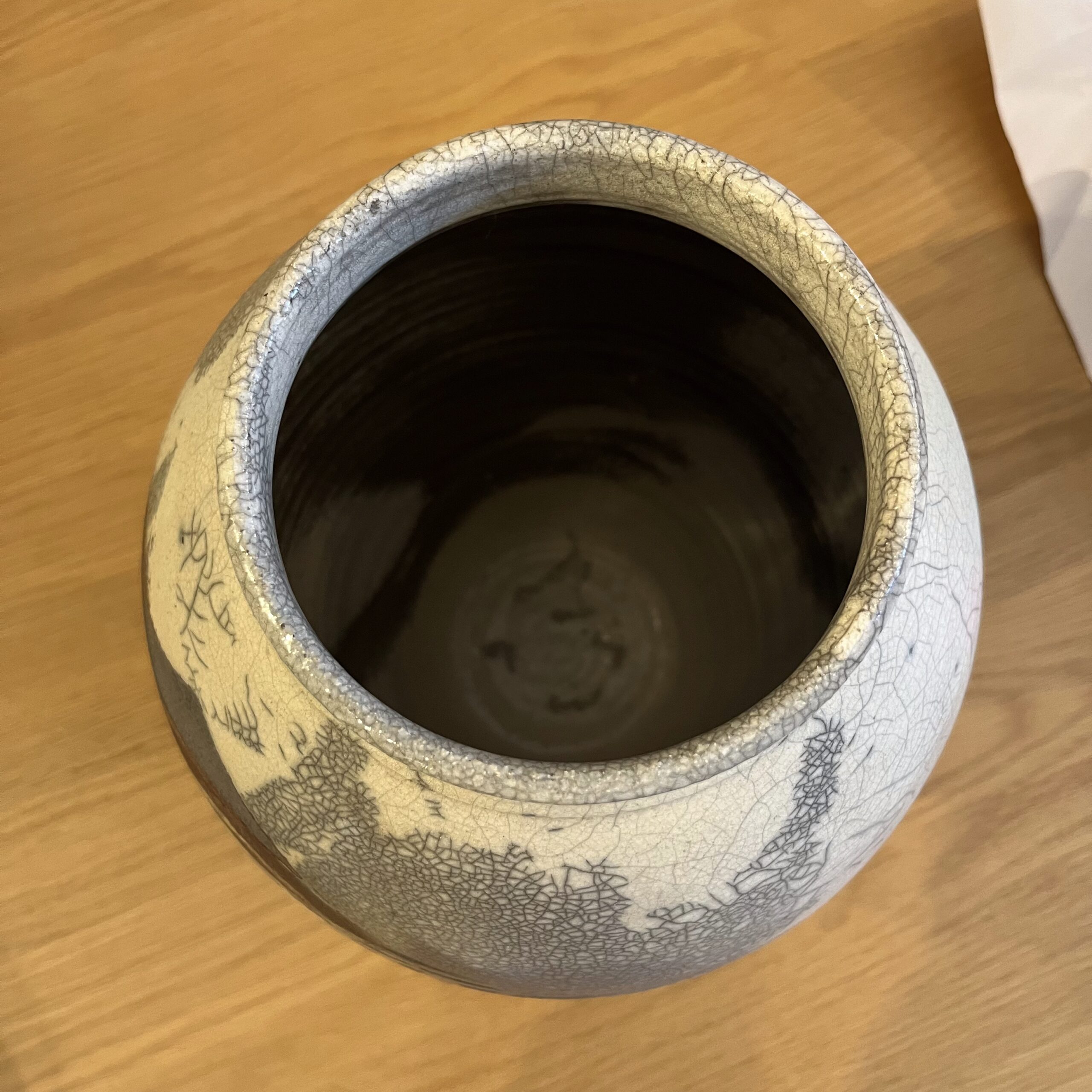 Raku Urn with Lid by Richard Tanaka - Coast Consignment