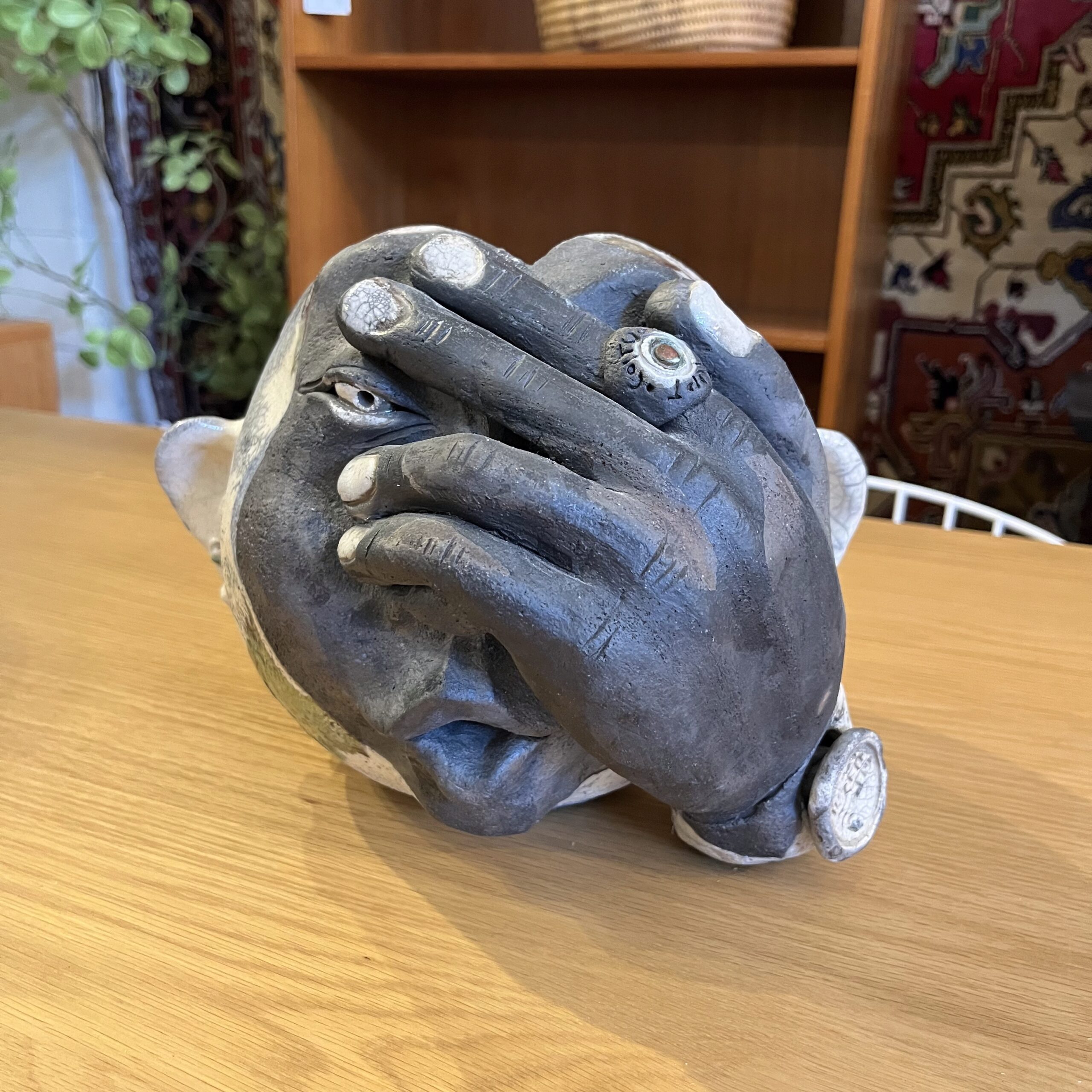 "See No Evil" Pottery By Richard Tanaka - Coast Consignment