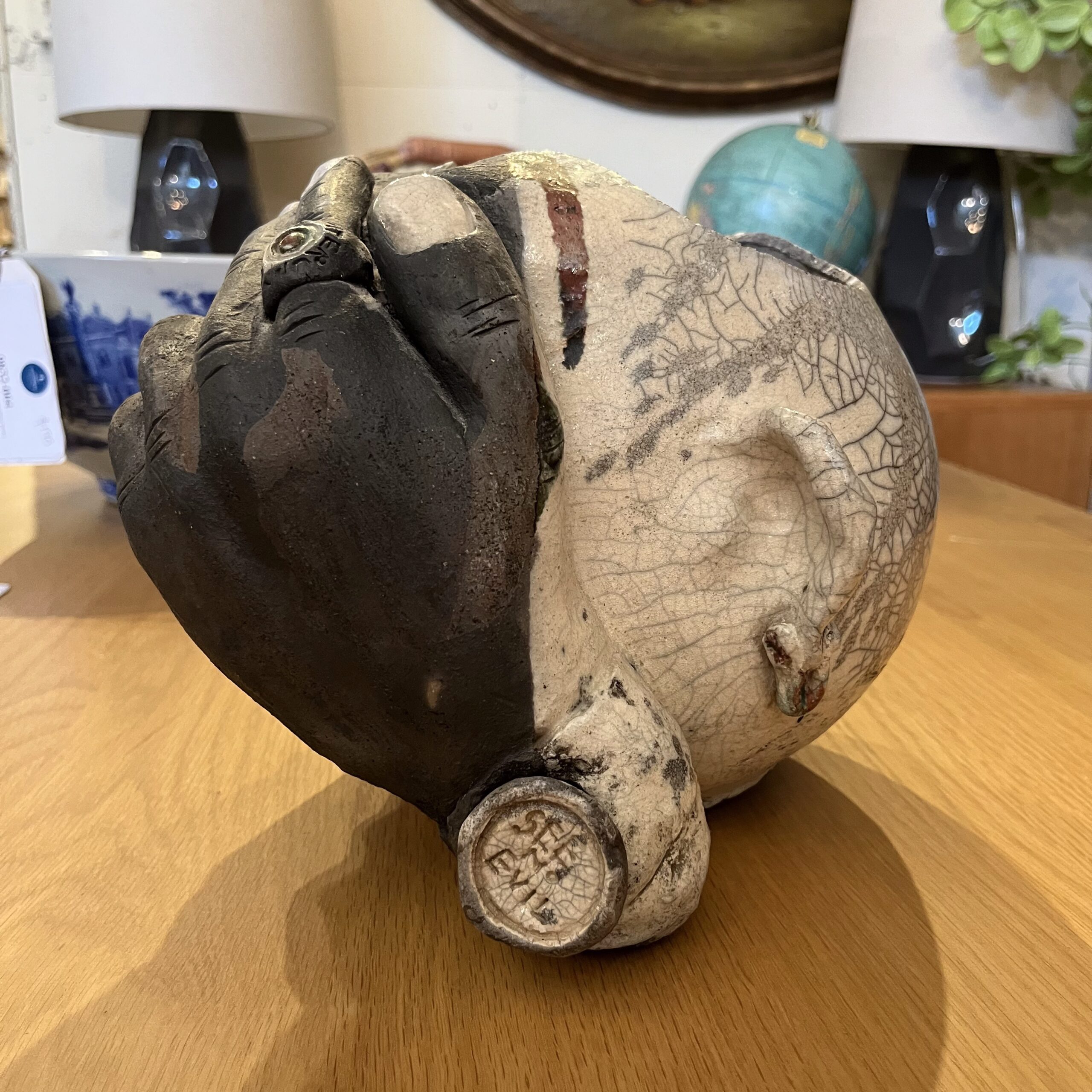 "See No Evil" Pottery By Richard Tanaka - Coast Consignment