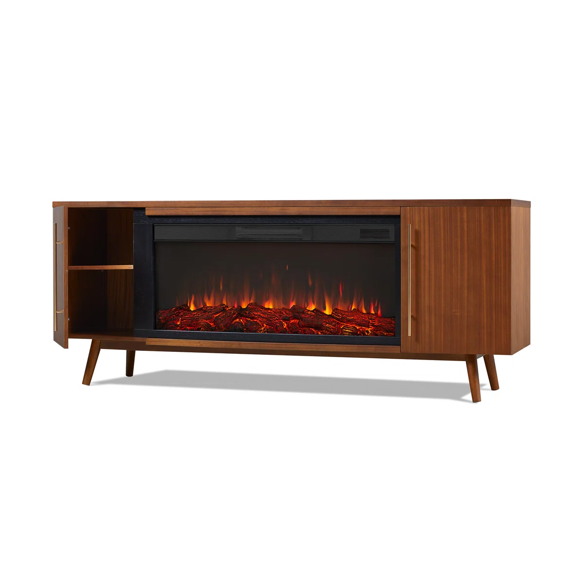 Real Flame 'Morris' 72" Sideboard with Electric Fireplace - Coast Consignment - image 1