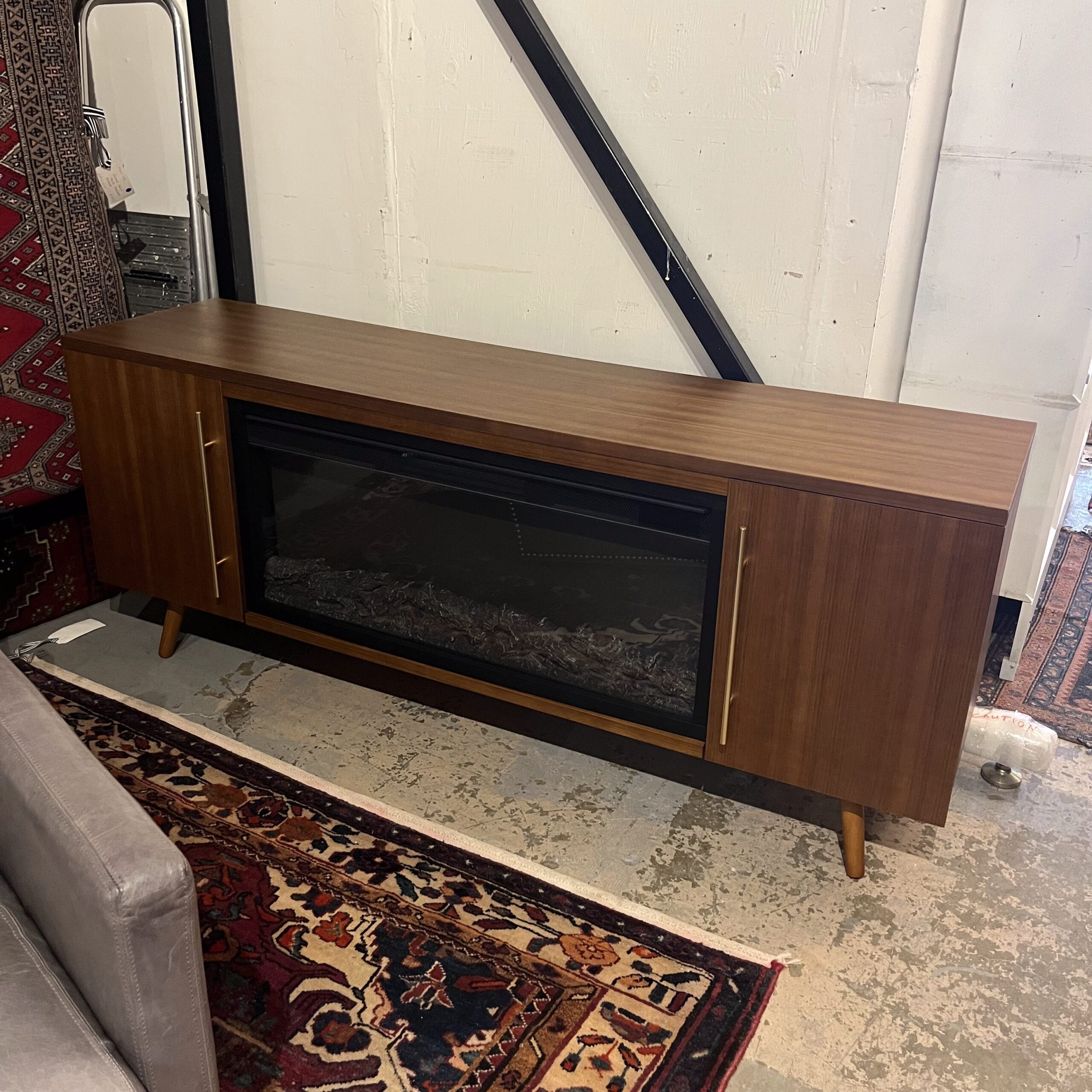 Real Flame 'Morris' 72" Sideboard with Electric Fireplace - Coast Consignment