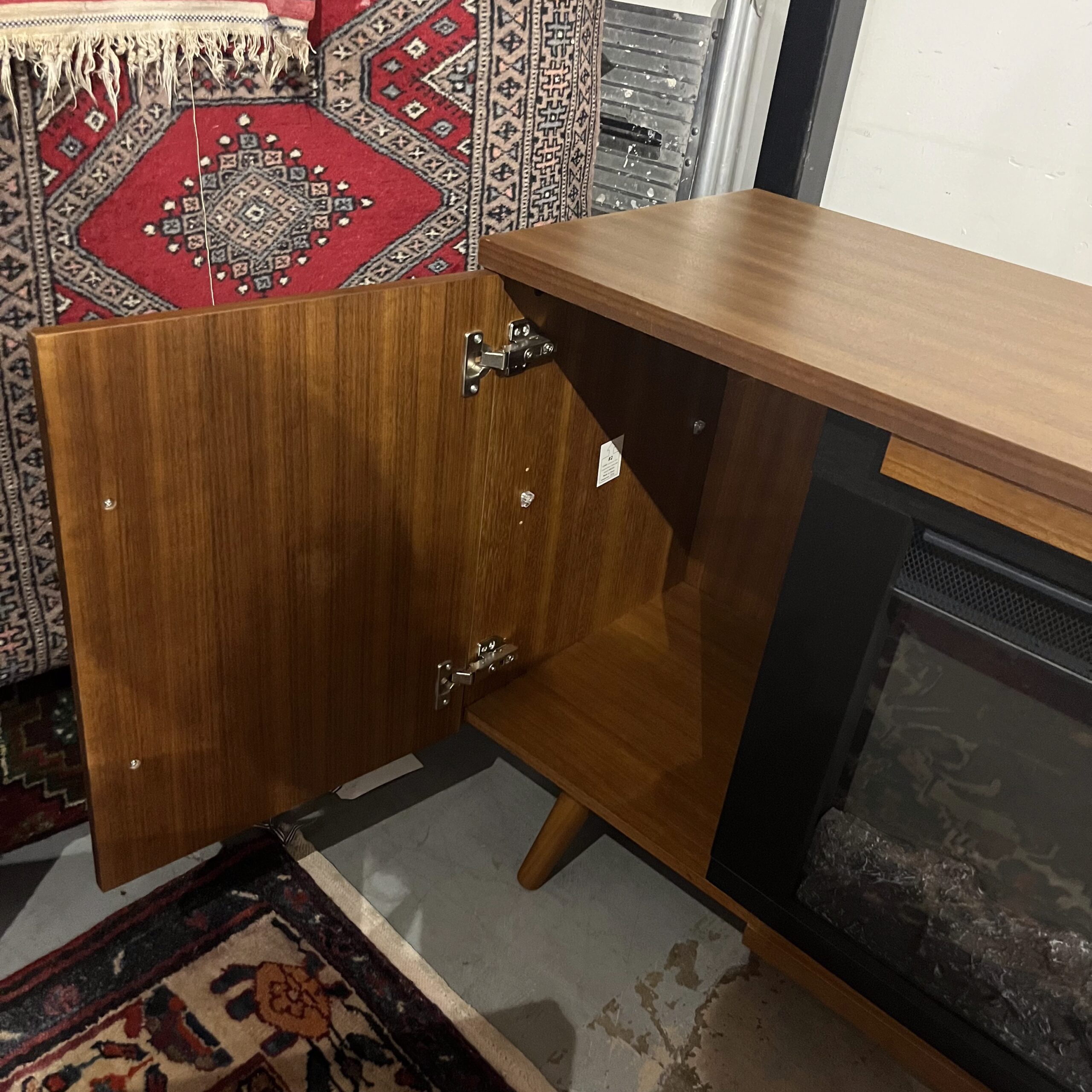 Real Flame 'Morris' 72" Sideboard with Electric Fireplace - Coast Consignment