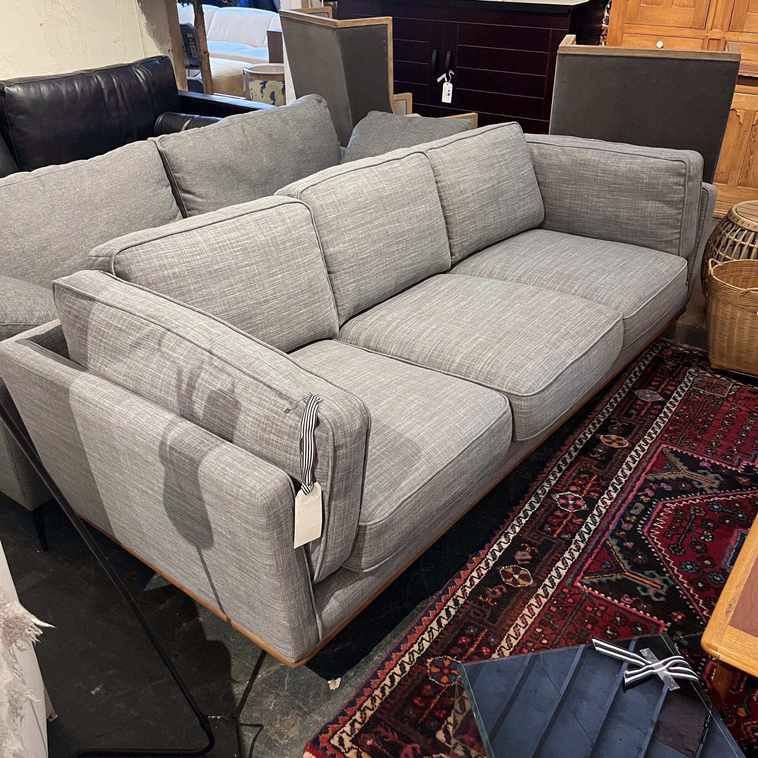 Article Timber 90" Sofa in Pebble Gray
