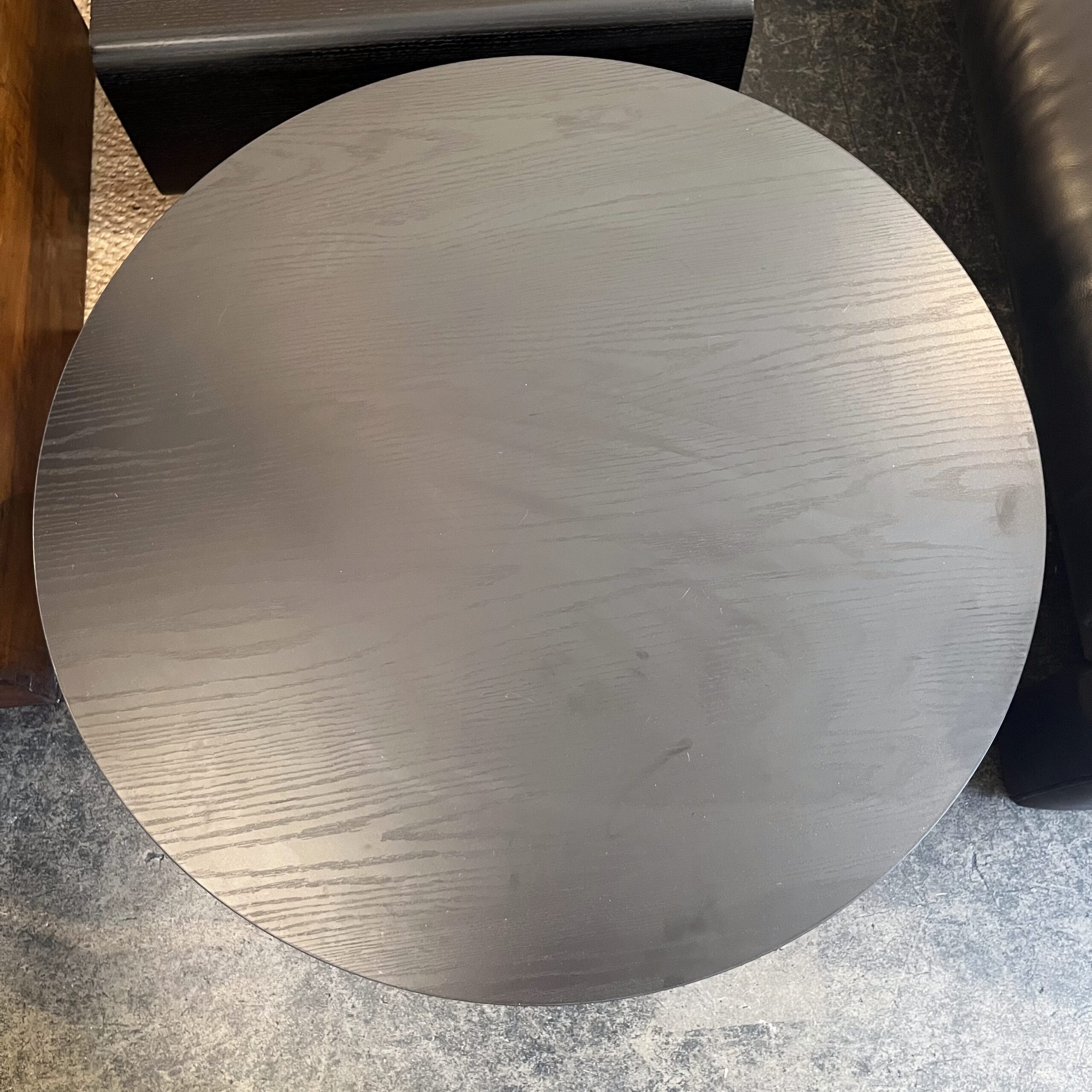 Round Coffee Table with Glass Bottom - Coast Consignment