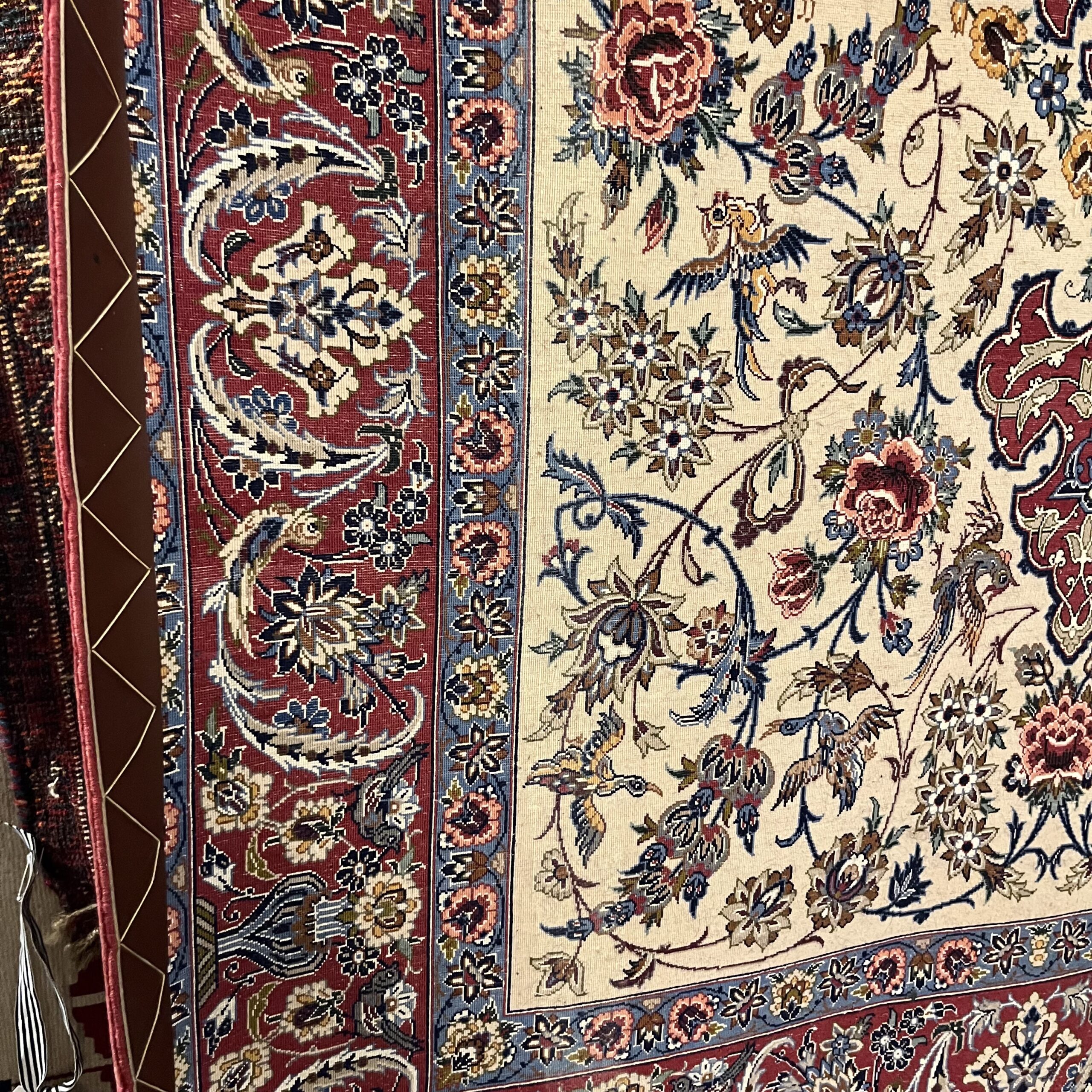 Persian Rug with Birds &amp; Flowers - 4'x6' - Coast Consignment