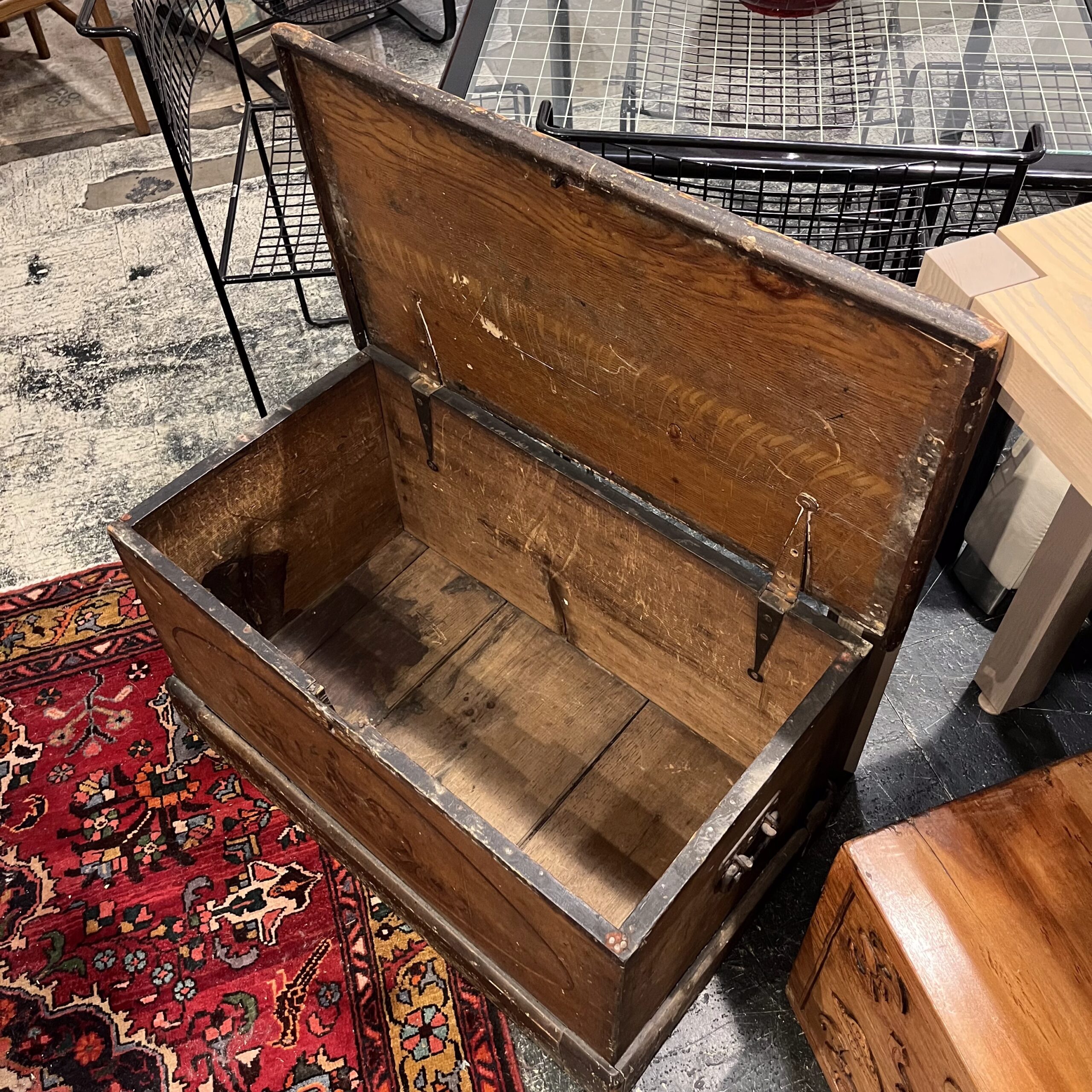 Antique Blanket Box - Coast Consignment