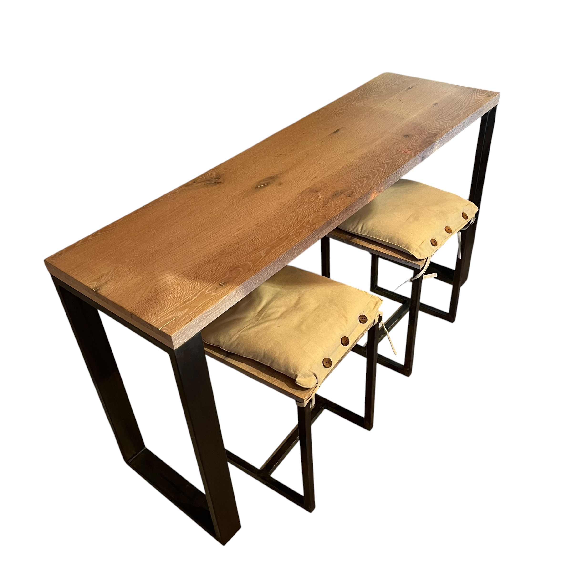 Union Wood Co. Console Table &amp; Matching Stools - Coast Consignment - image 1