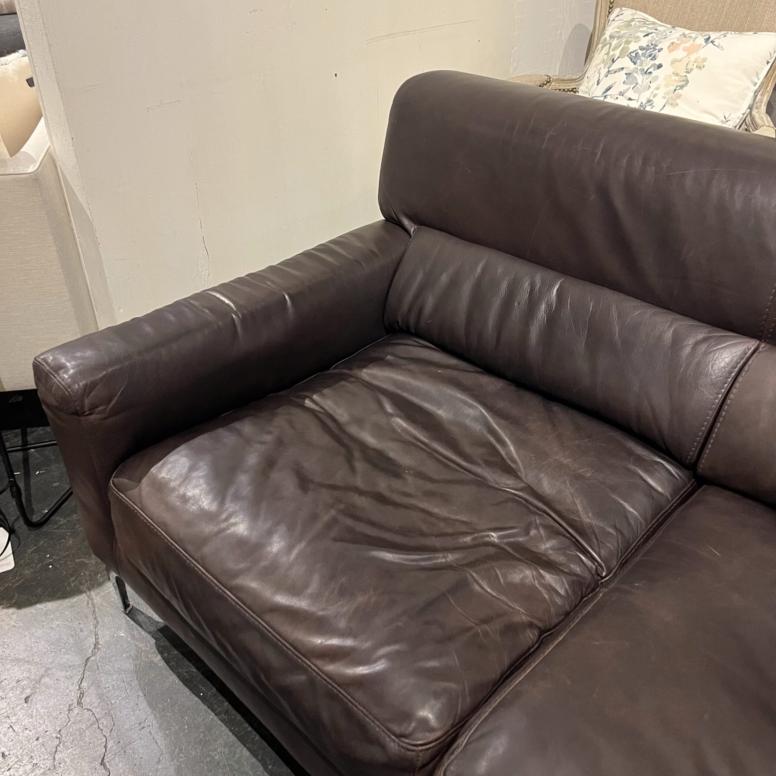 Calia Italia Leather Loveseat - Coast Consignment