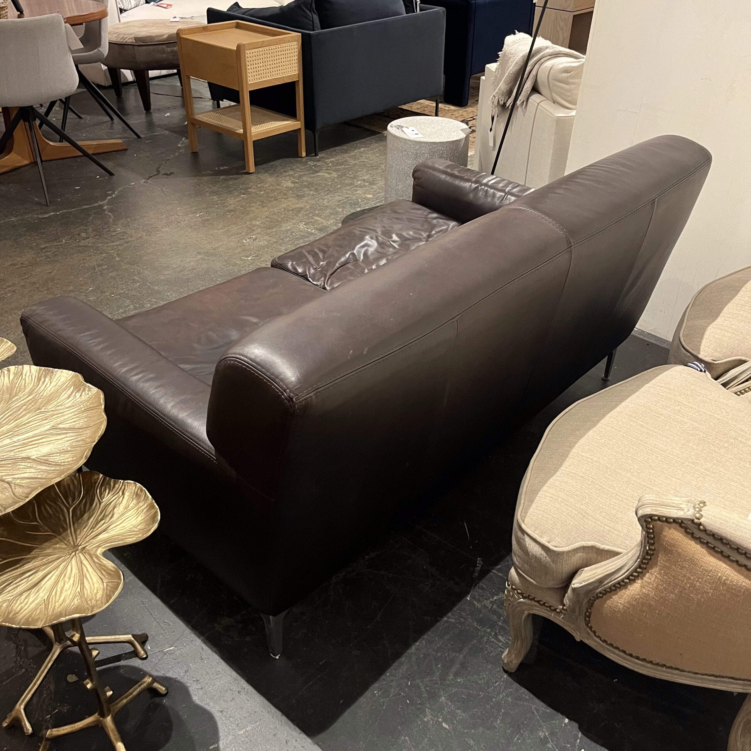 Calia Italia Leather Loveseat - Coast Consignment