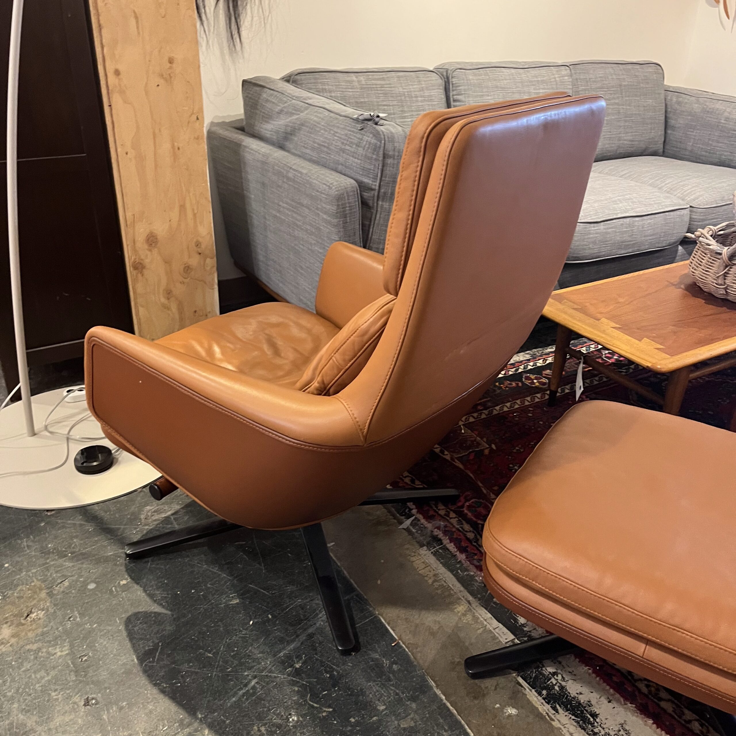 Vitra 'Grand Relax' Armchair &amp; Ottoman - Coast Consignment