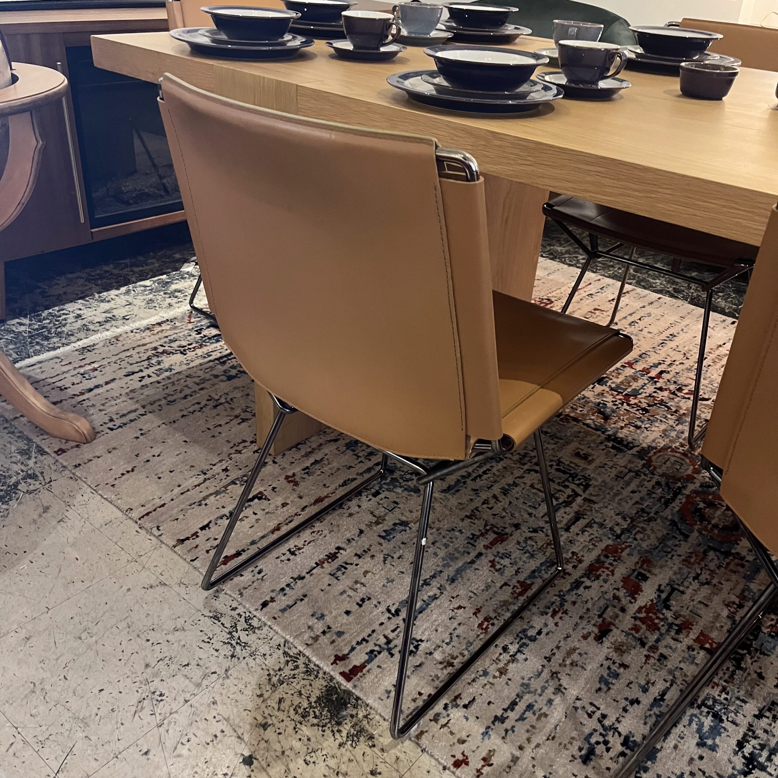 Set of 6 MDF Italia 'Neil' Leather Dining Chairs