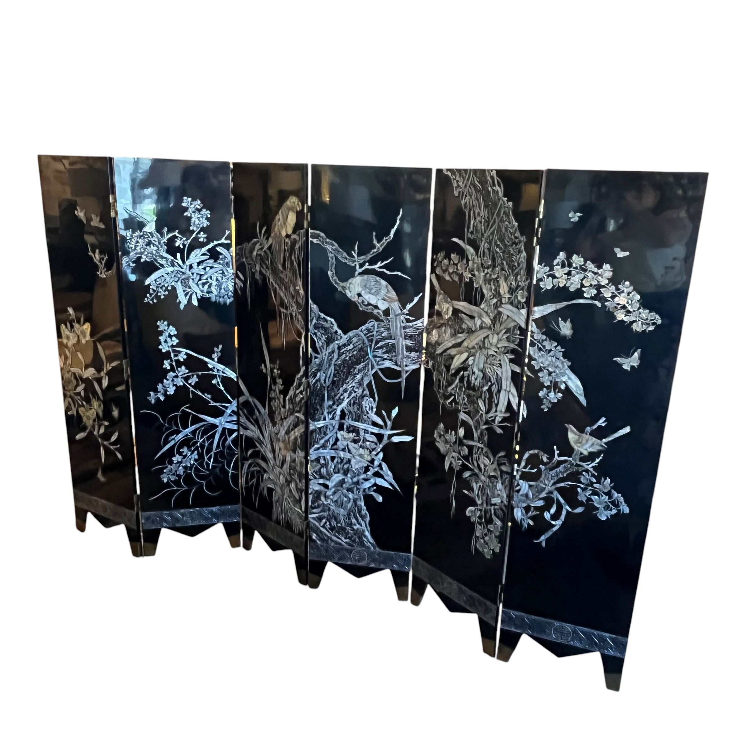 Vintage 6-Panel Asian Screen - Coast Consignment