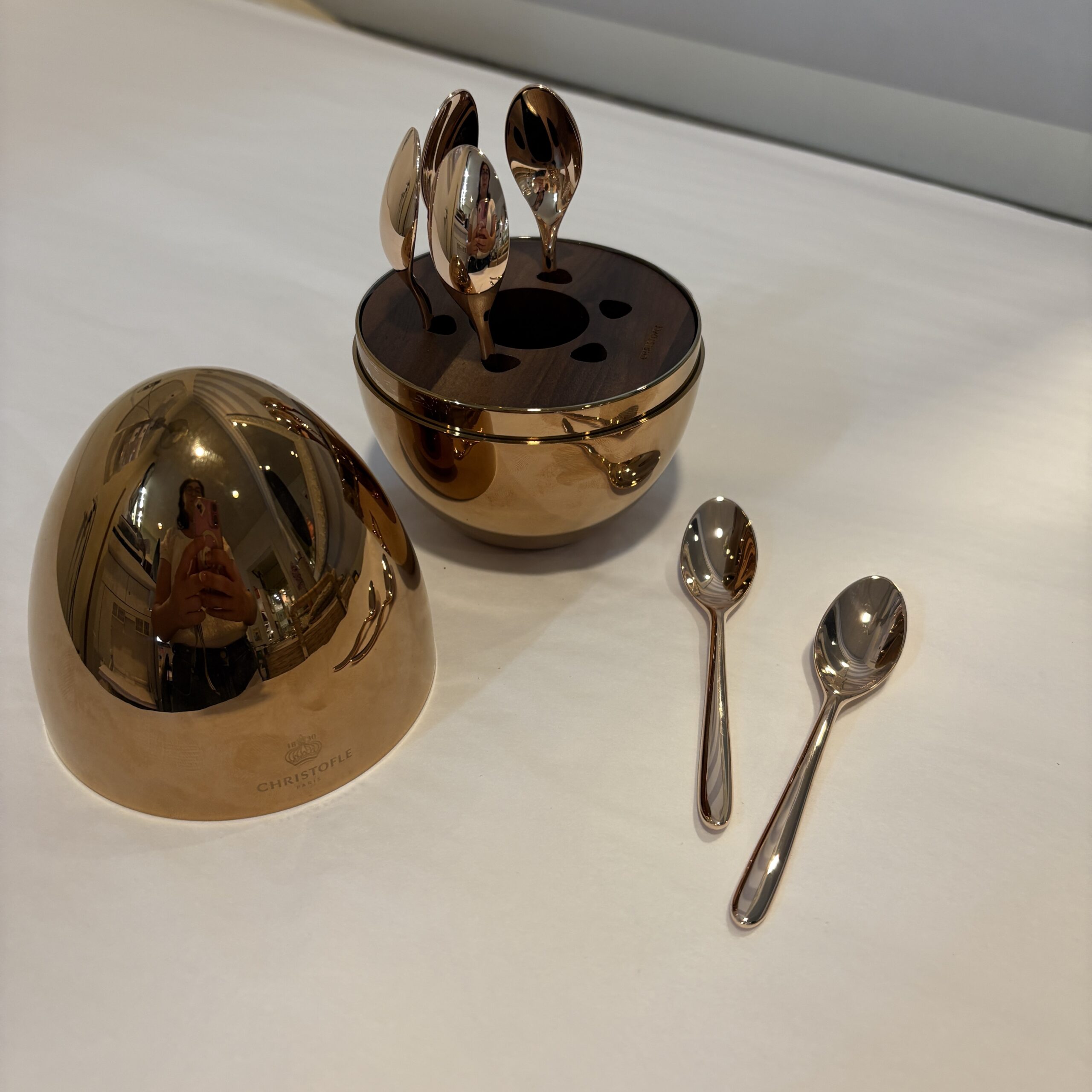 Christofle 'Mood' Rose Gold 6-Piece Espresso Spoon Set - Coast Consignment
