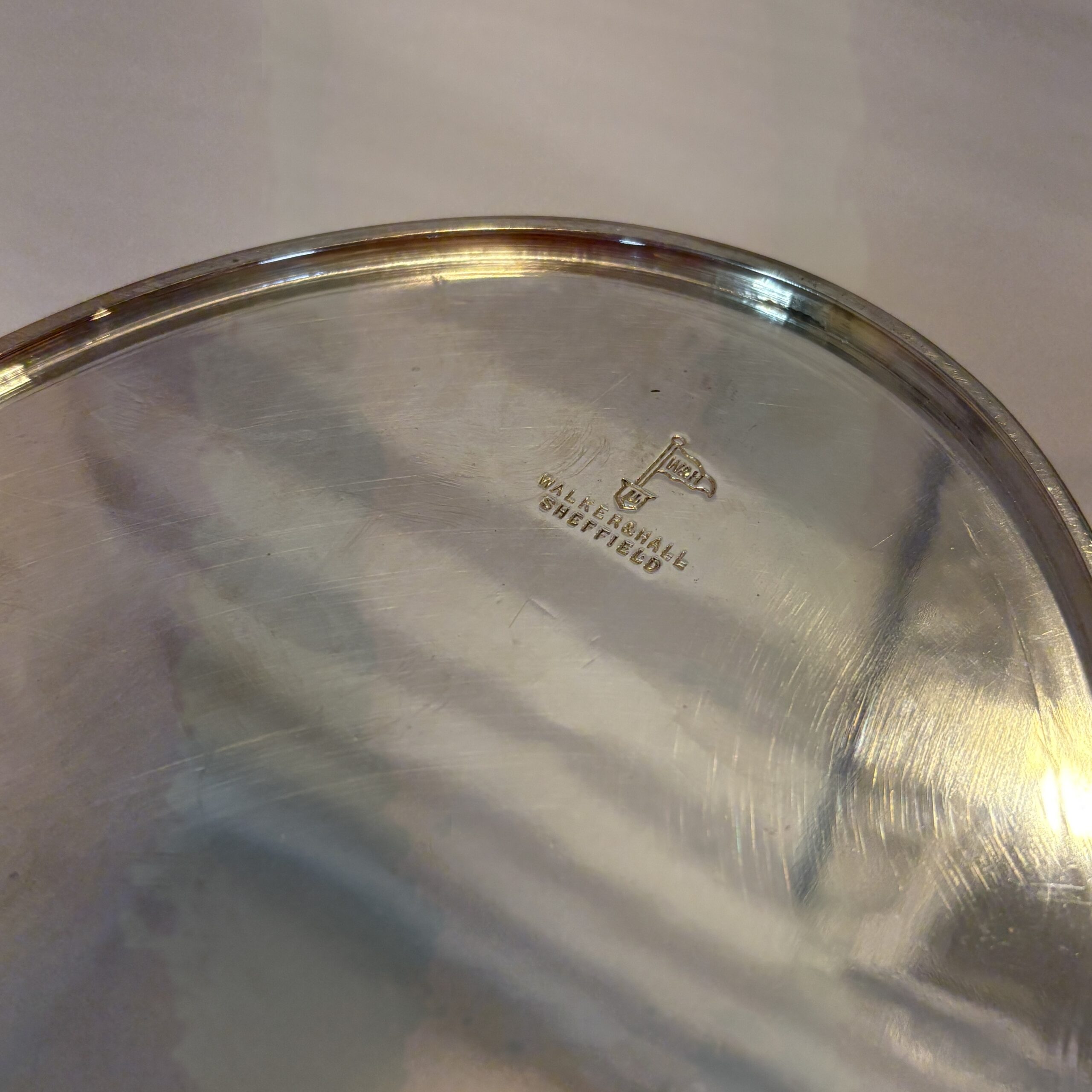 Walker &amp; Hall Silverplate Woven Bread Basket - Coast Consignment