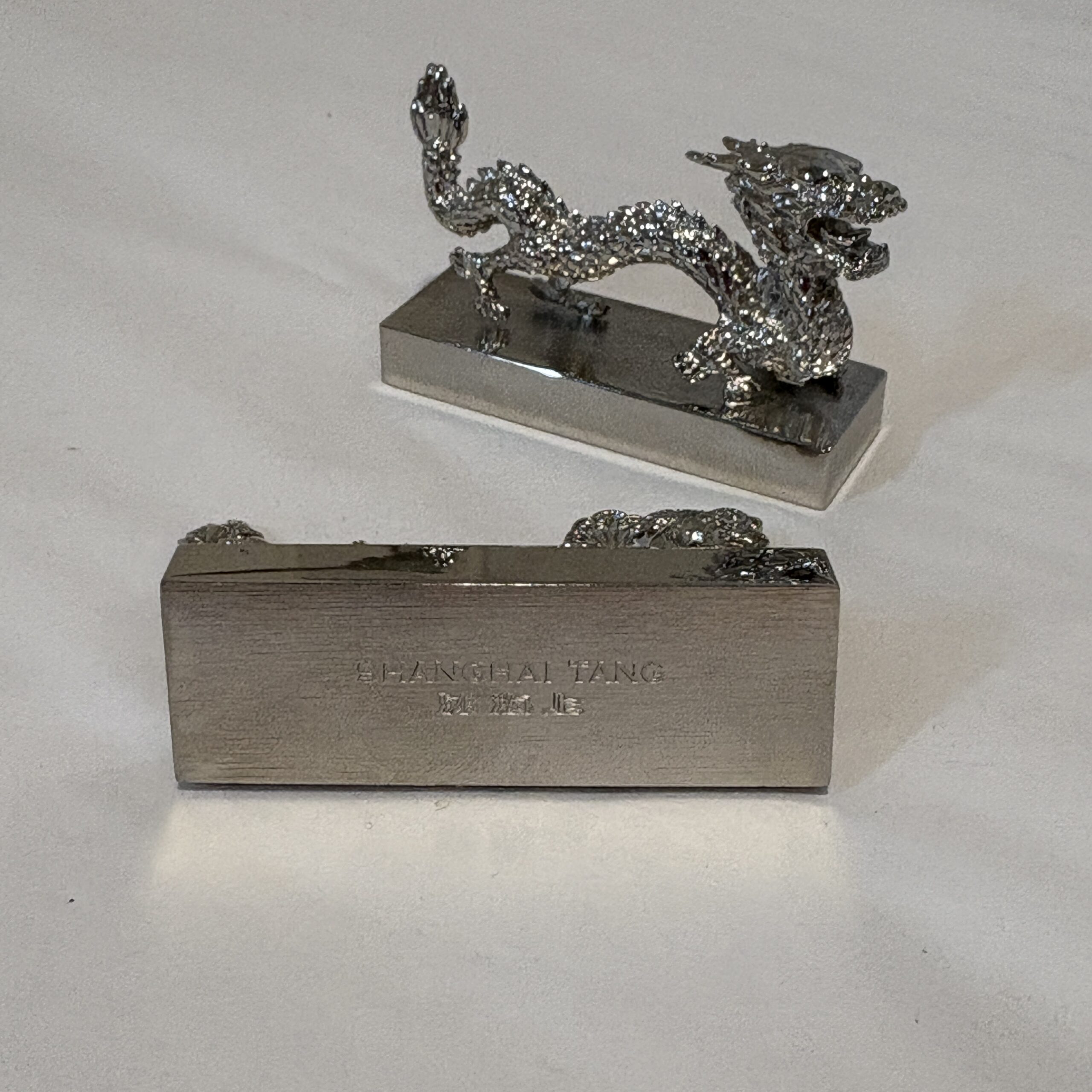 Pair of Shanghai Tang Dragon &amp; Phoenix Chopstick Stands - Coast Consignment