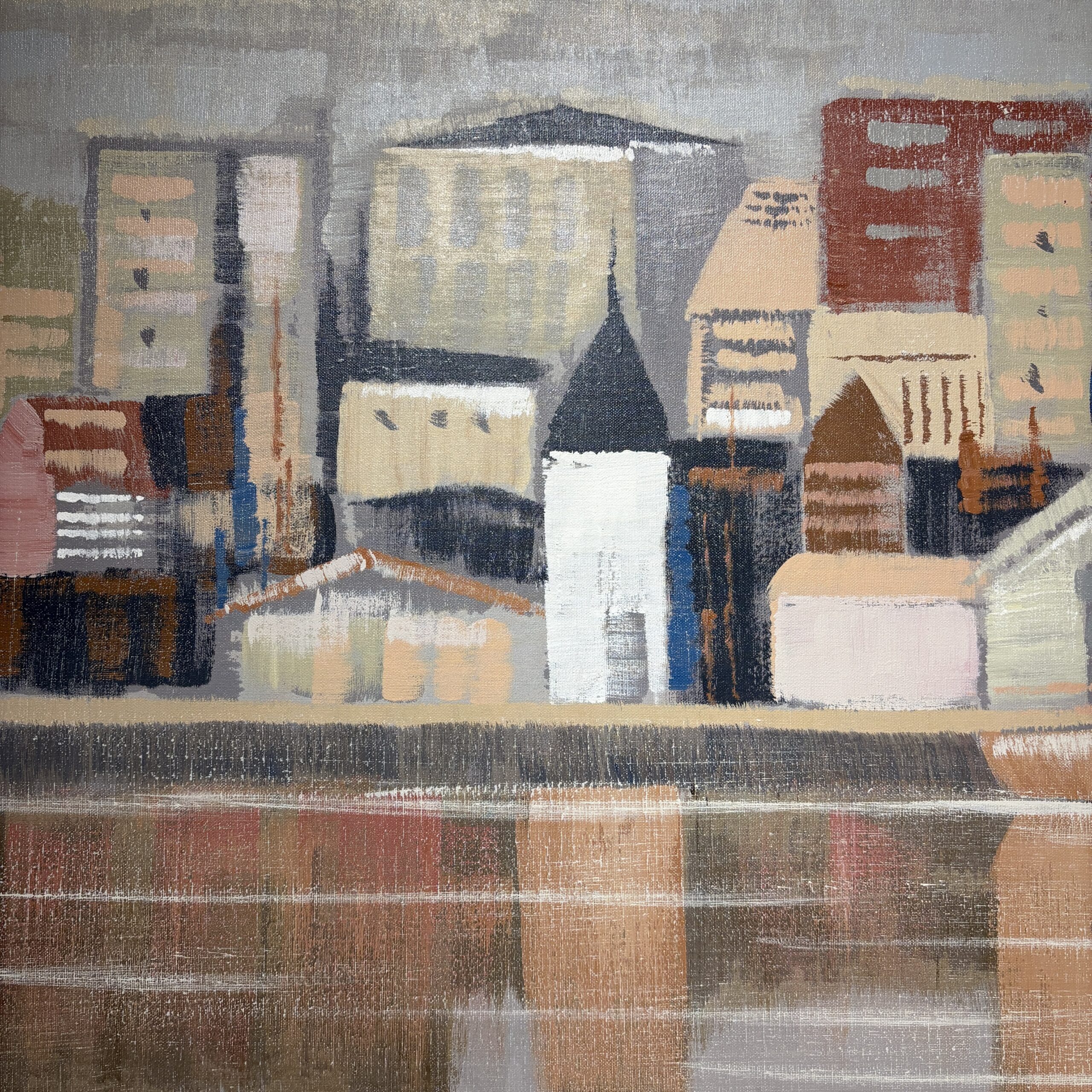 Reflecting Buildings Original Artwork by Lee Reynolds - Coast Consignment