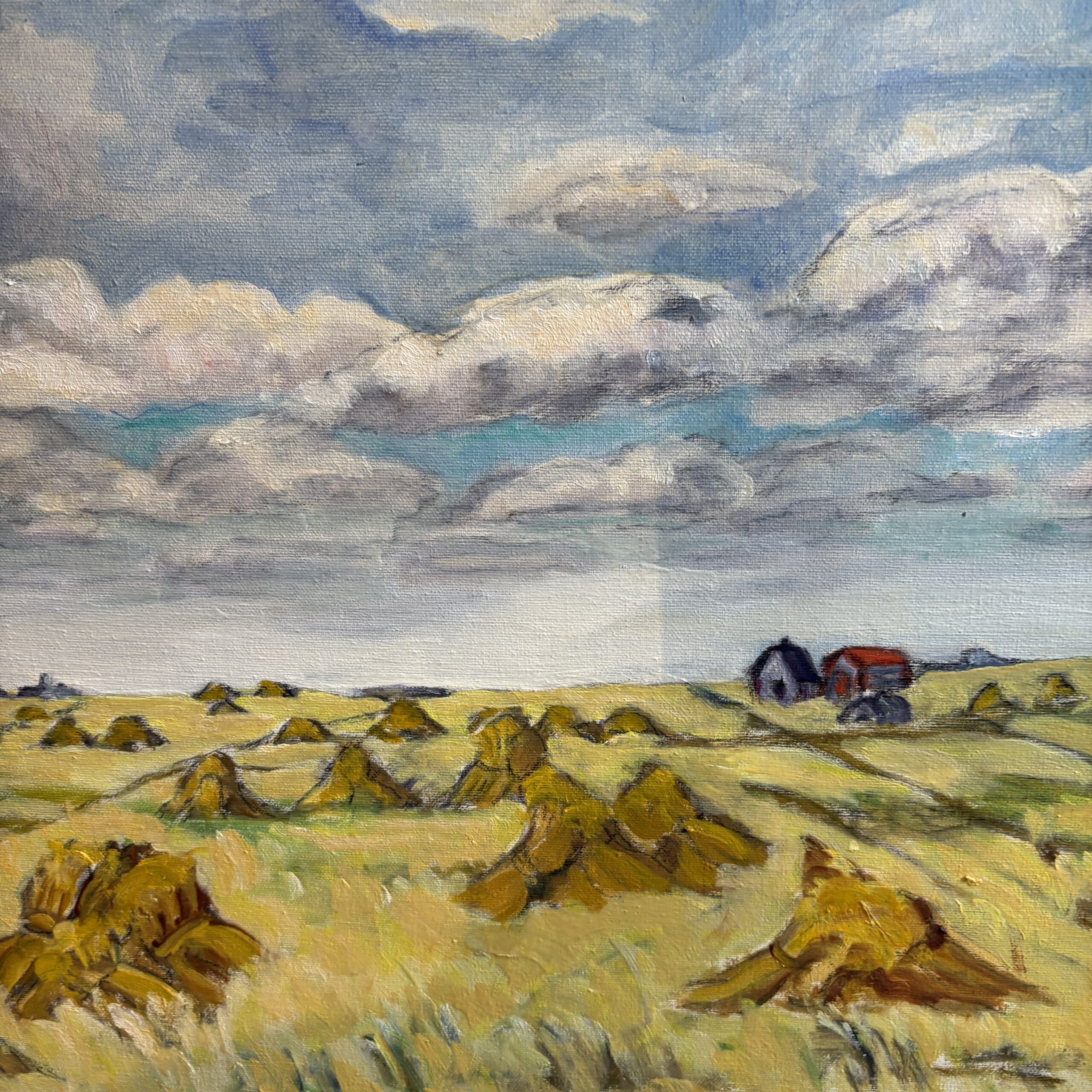 Effie Martin (1893-1977) "Hayfield" Original Artwork - Coast Consignment
