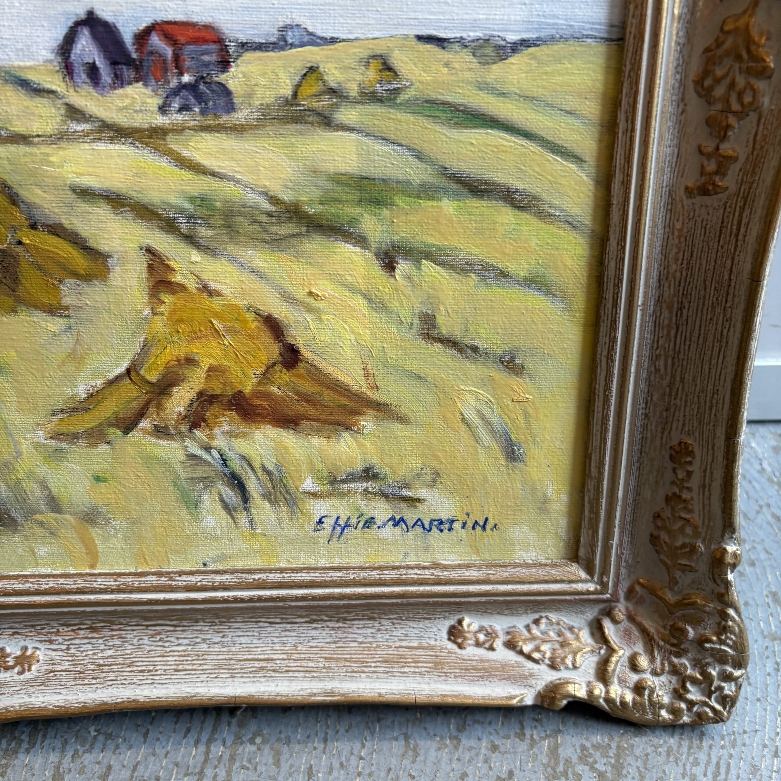 Effie Martin (1893-1977) "Hayfield" Original Artwork - Coast Consignment